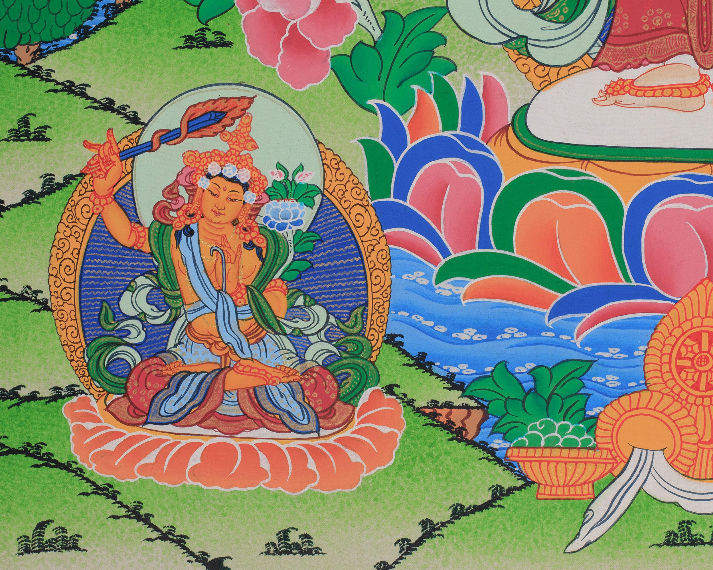 Tibetan Bodhisattva 1000 Armed Avalokiteshvara | Compassionate Protector of All Beings