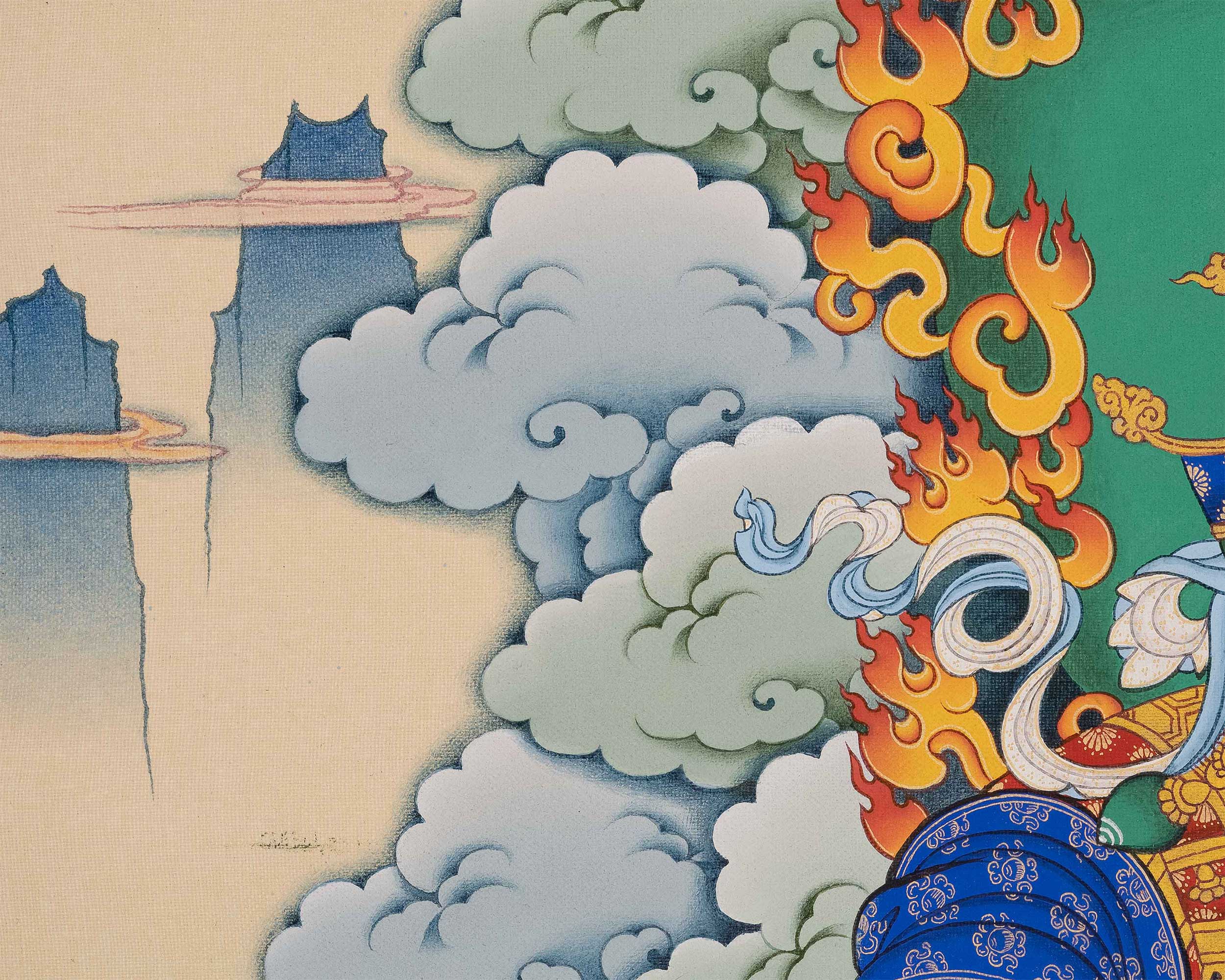 Leader of the Nagas, Virupaksa Giclee Print | Guardian of the Western Direction