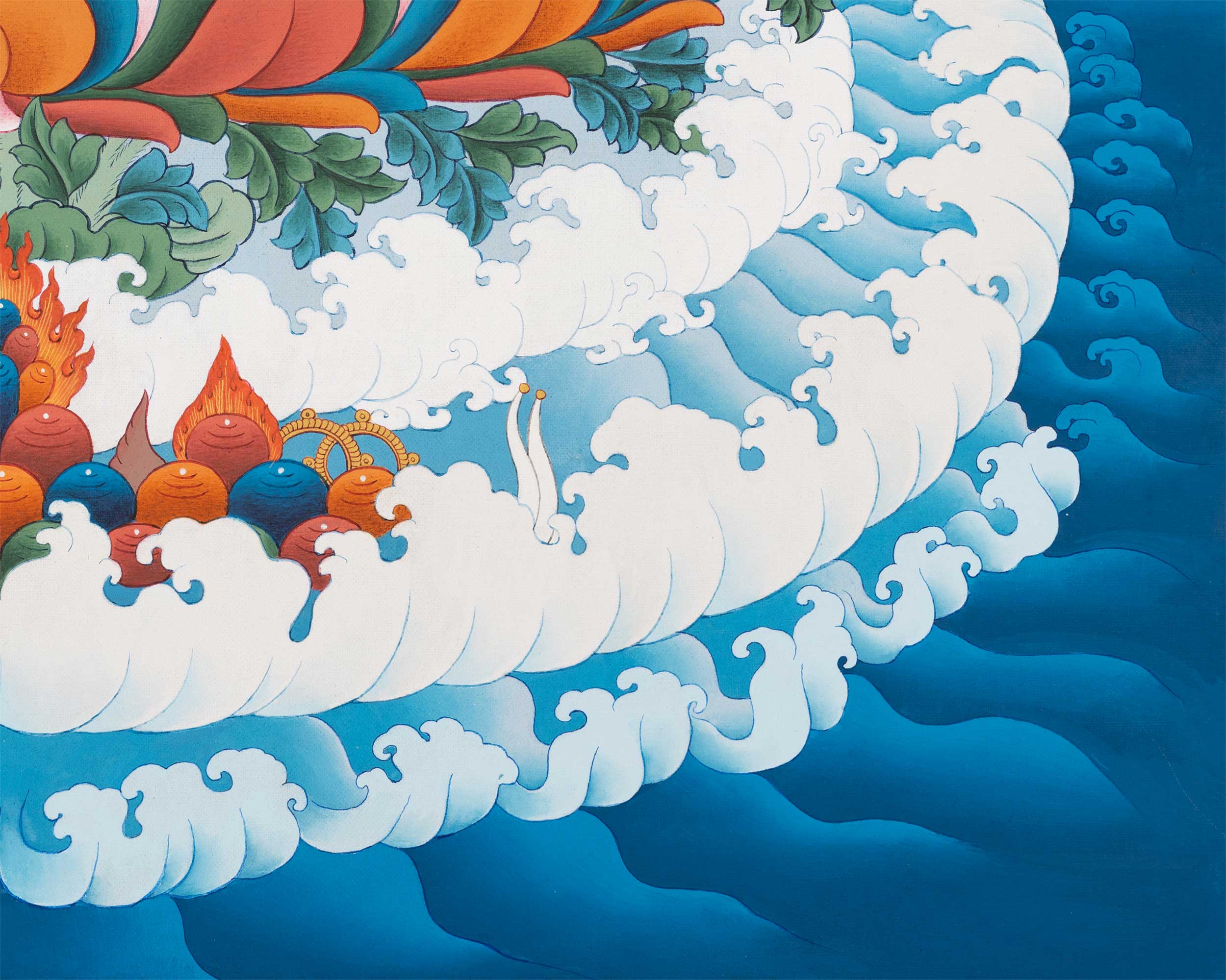 Unique Thangka of Manjushri Buddha