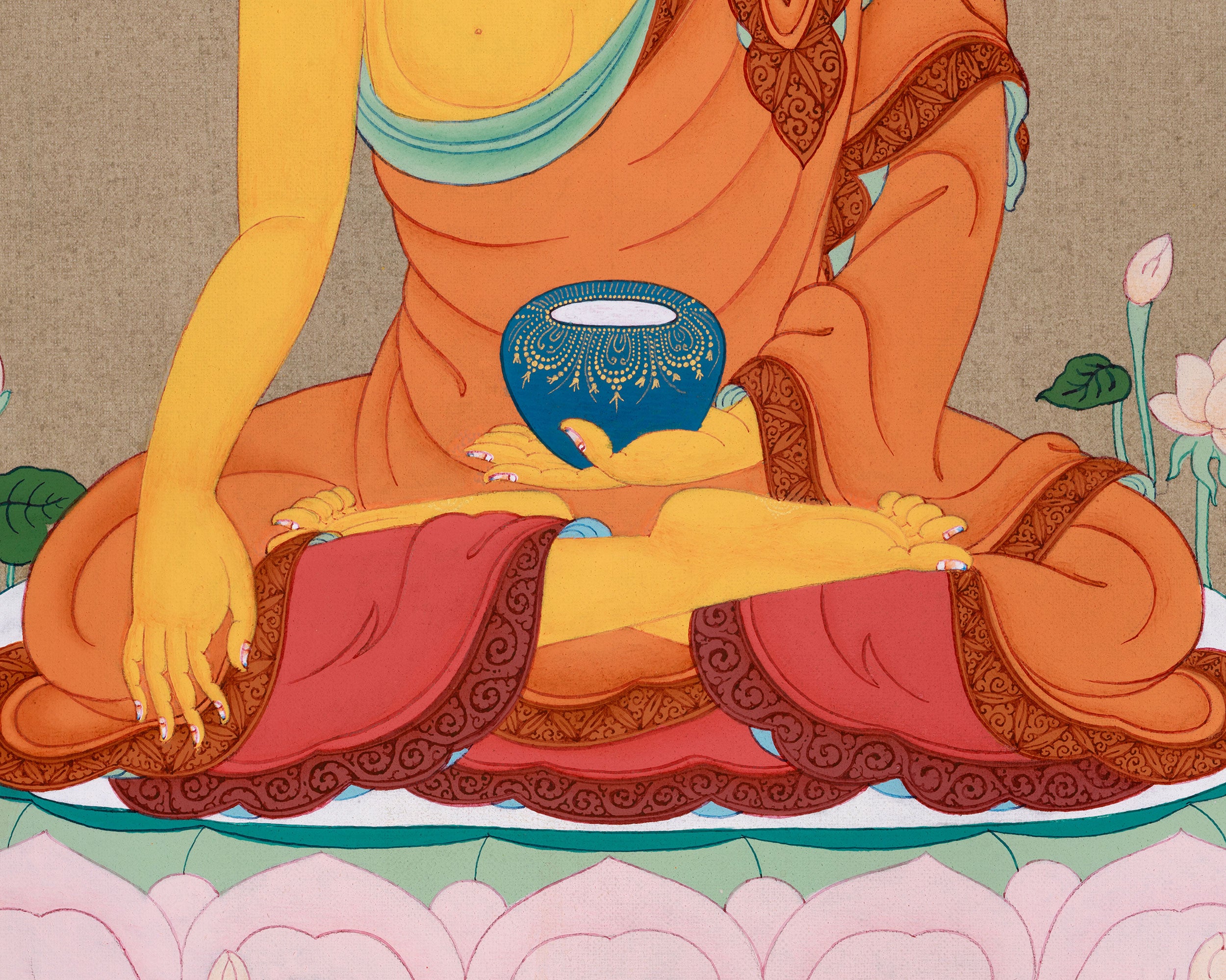 Dhyani Buddha Thangka | The Enlightened One