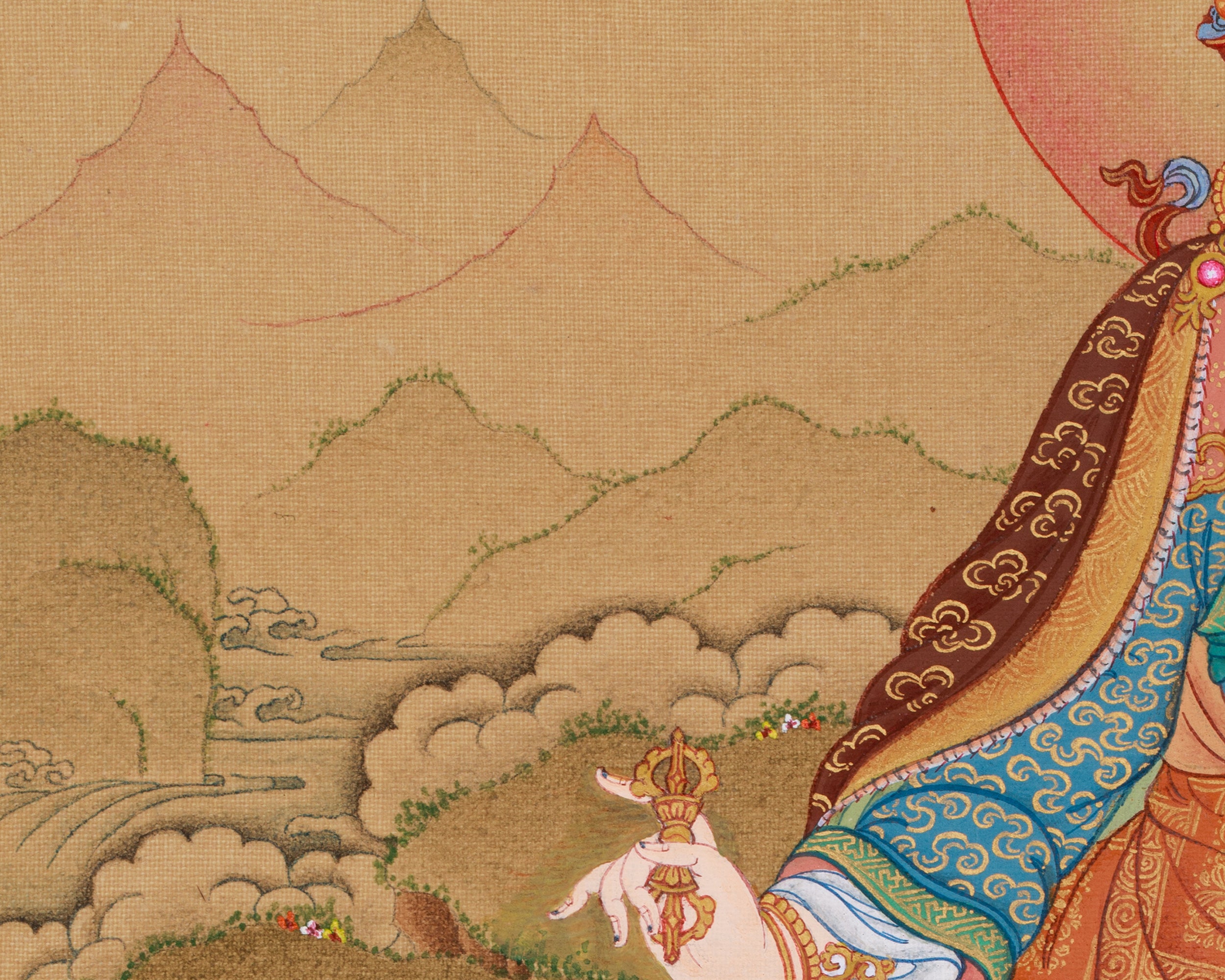 Guru Rinpoche With Amitabha | Lotus Born Guru | LHASA Hues