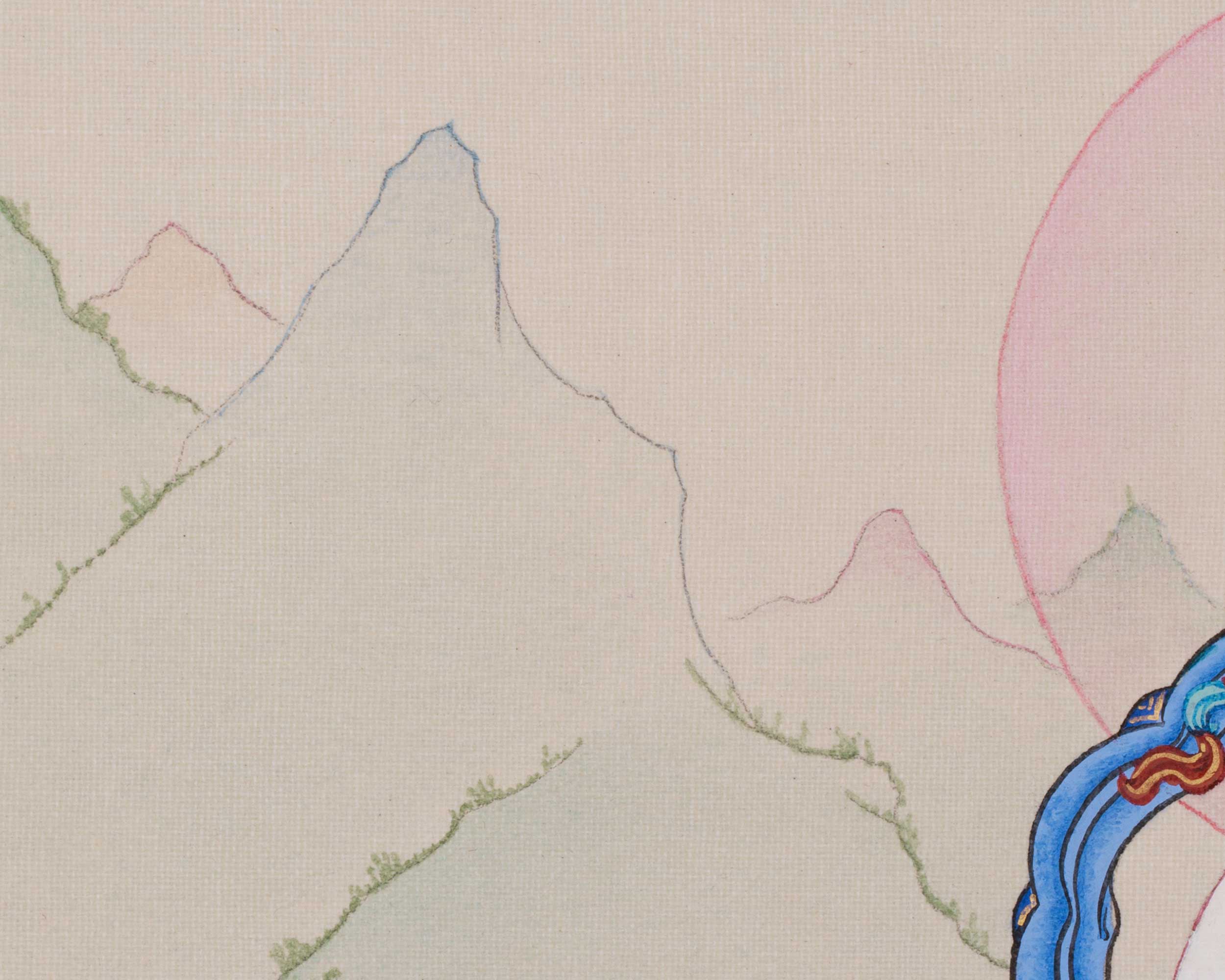 Peaceful White Tara Thangka | Seven-Eyed Goddess of Compassion and Longevity