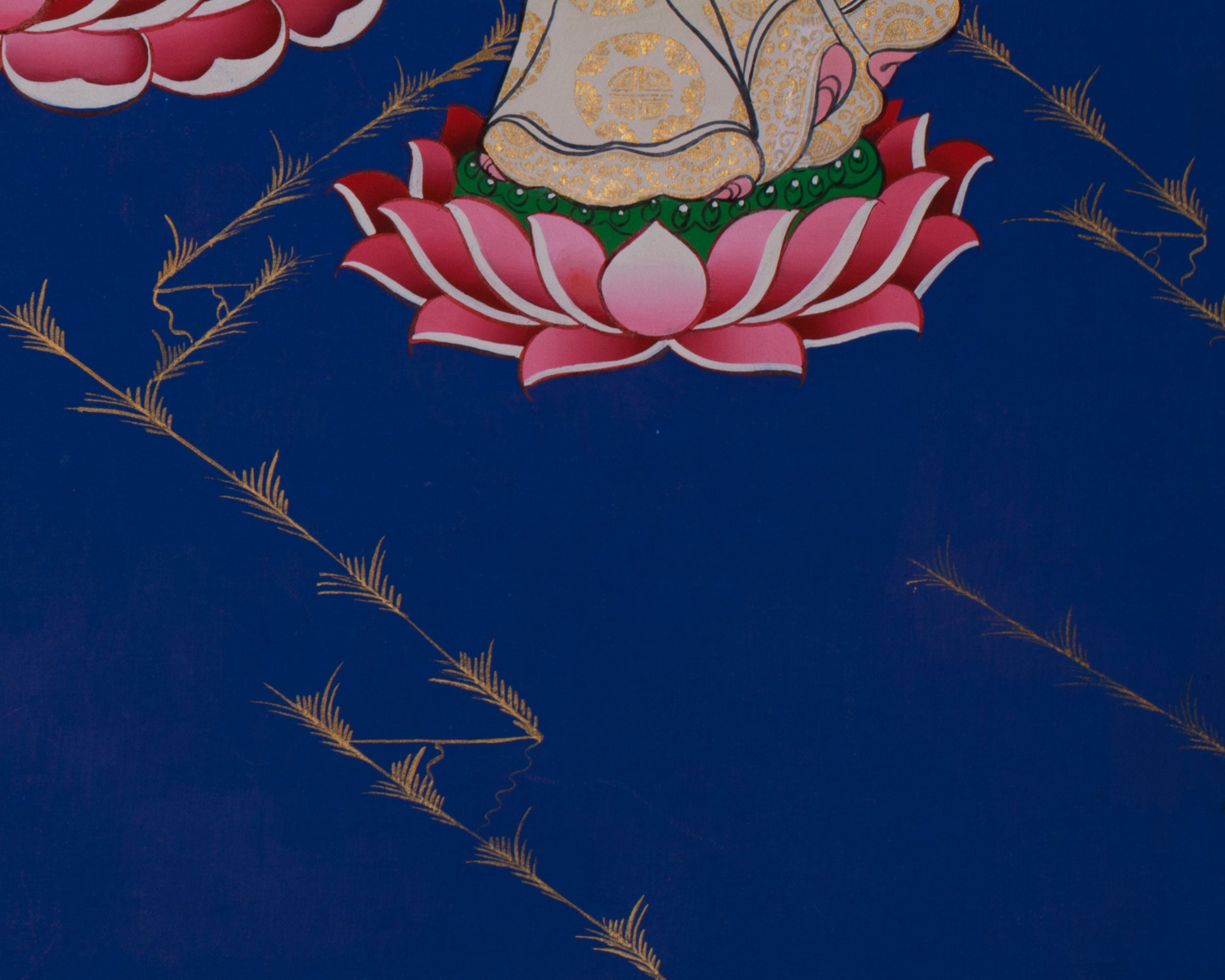 Standing Buddha Thangka | Symbol of Peace, Enlightenment, and Divine Grace