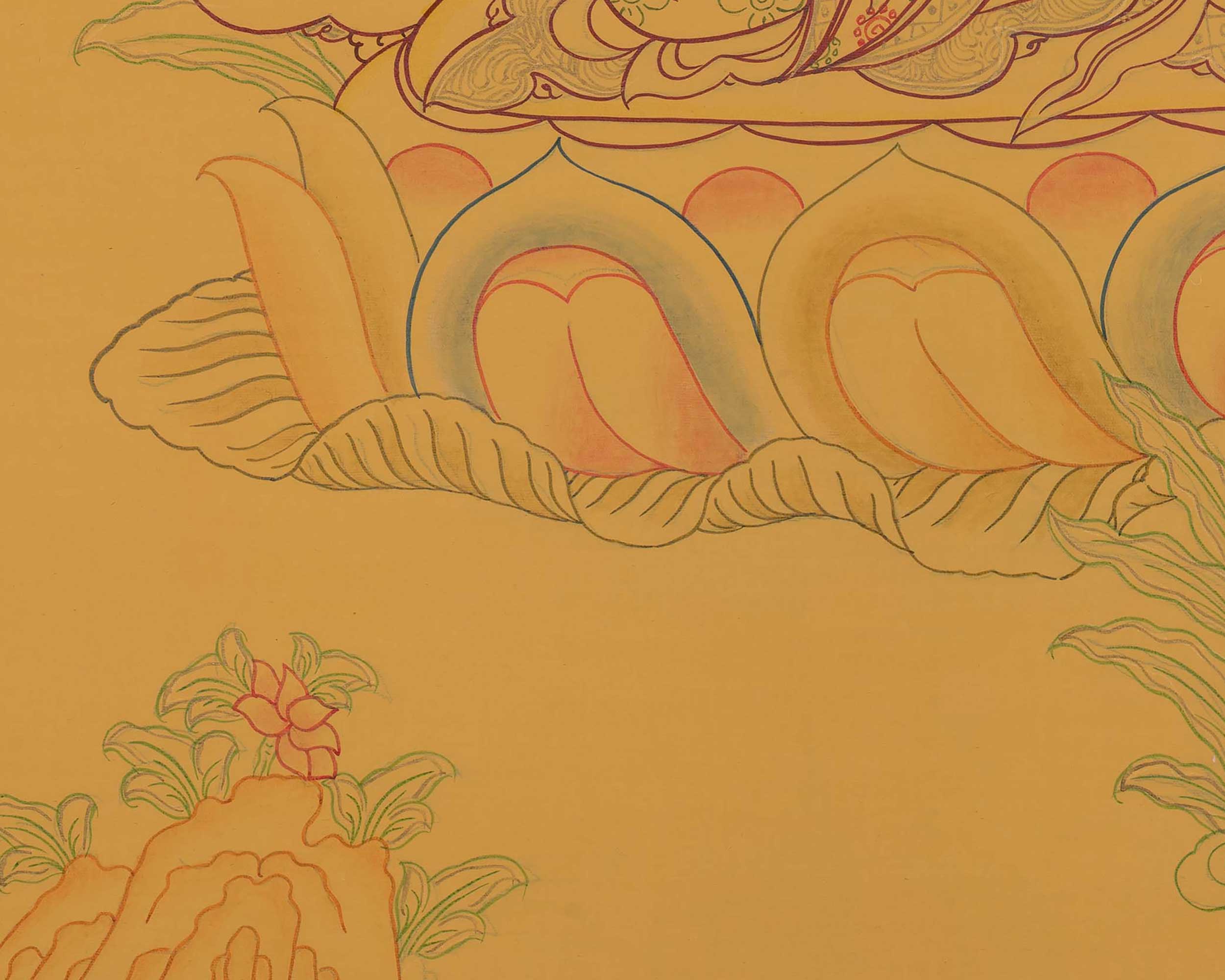 Cosmic Buddha Vairocana | Tibetan Thangka Painting