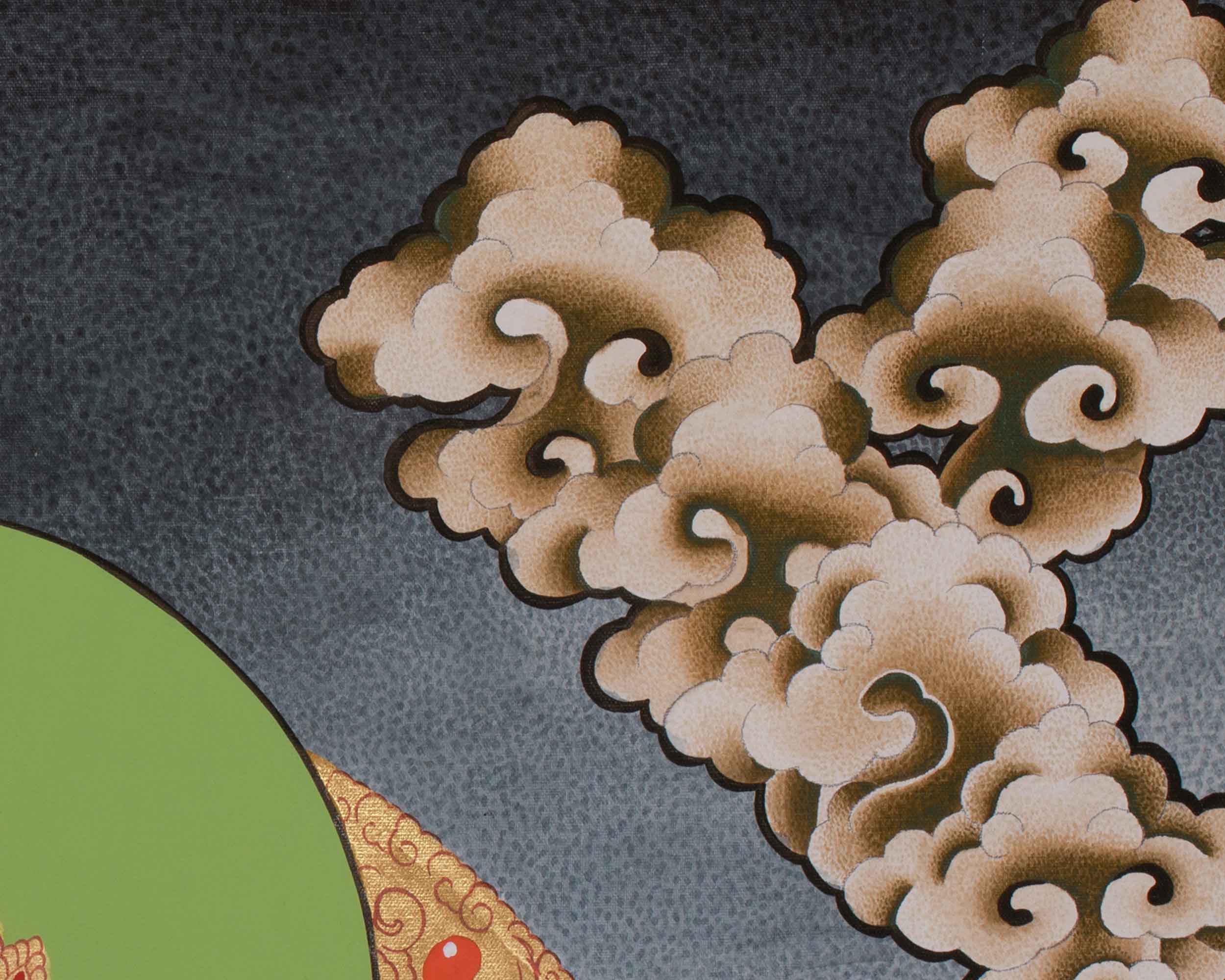 Namtoshe Painting | Buddhist Wealth Deity | Tibetan Buddhism