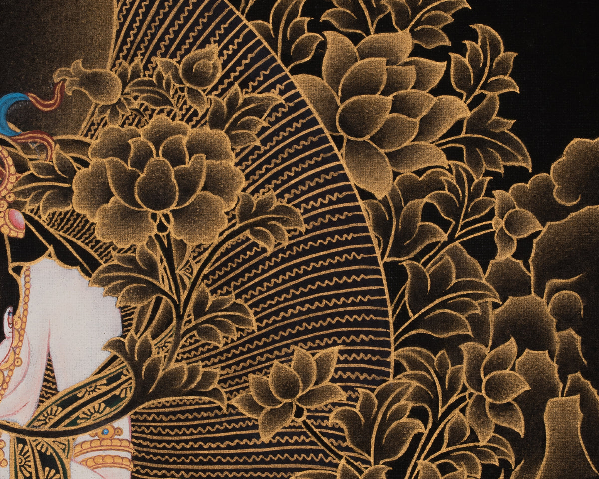 White Tara Tibetan Buddhist Art | Compassion and Longevity Deity