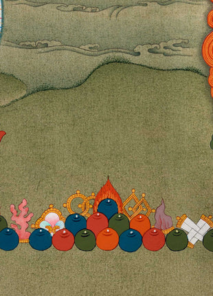Chenrezig, Manjushri and Vajrapani, Trio Bodhisattva Thangka