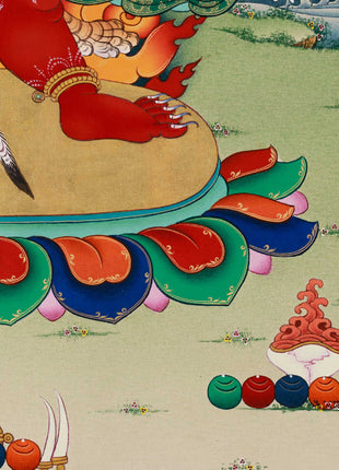 Hayagriva Digital Print | The Divine Guardian | Vajrapani Buddhism | Canvas Art for Spiritual Enhancement