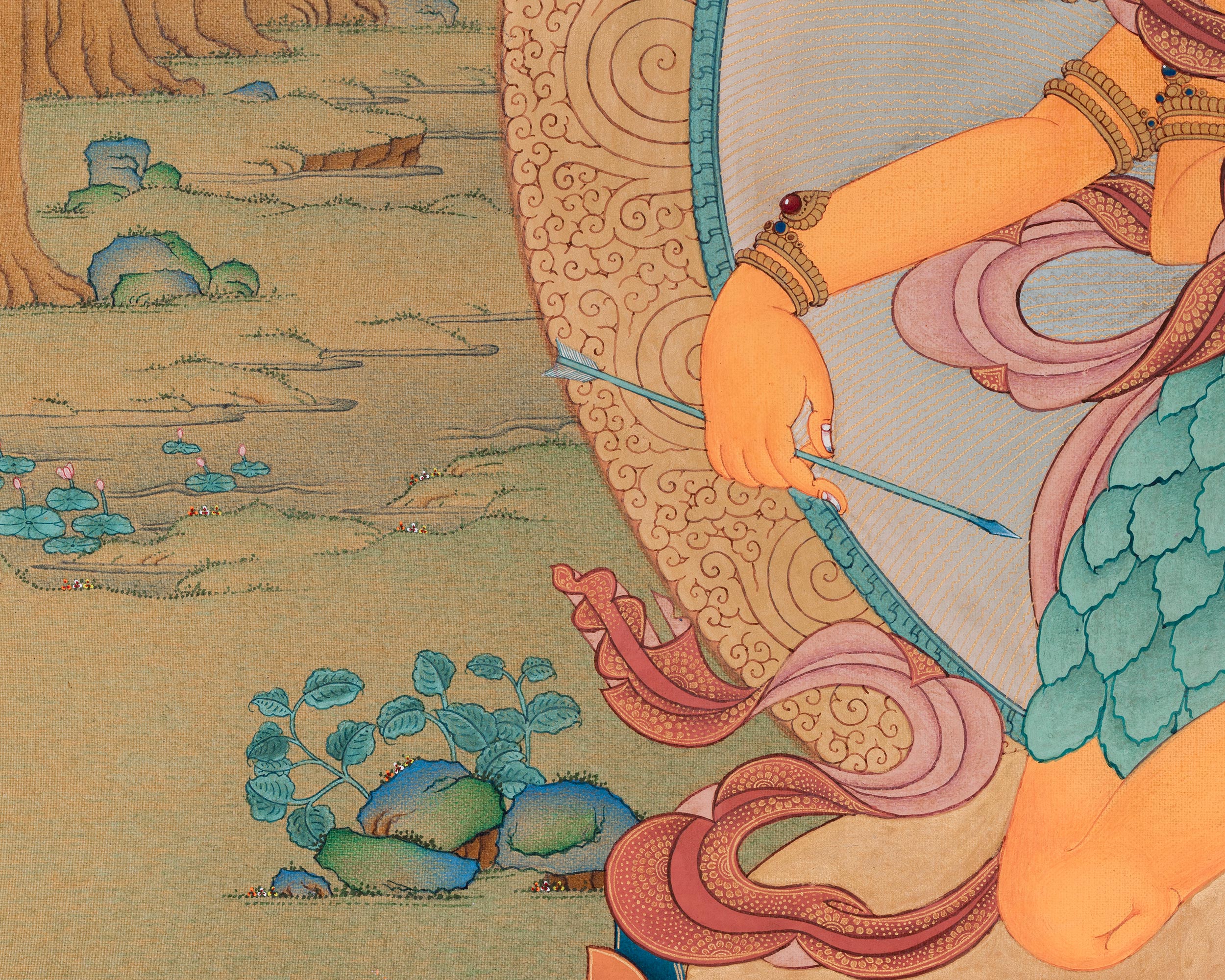 High-Quality Parnashavari Canvas Print | The Forest Goddess