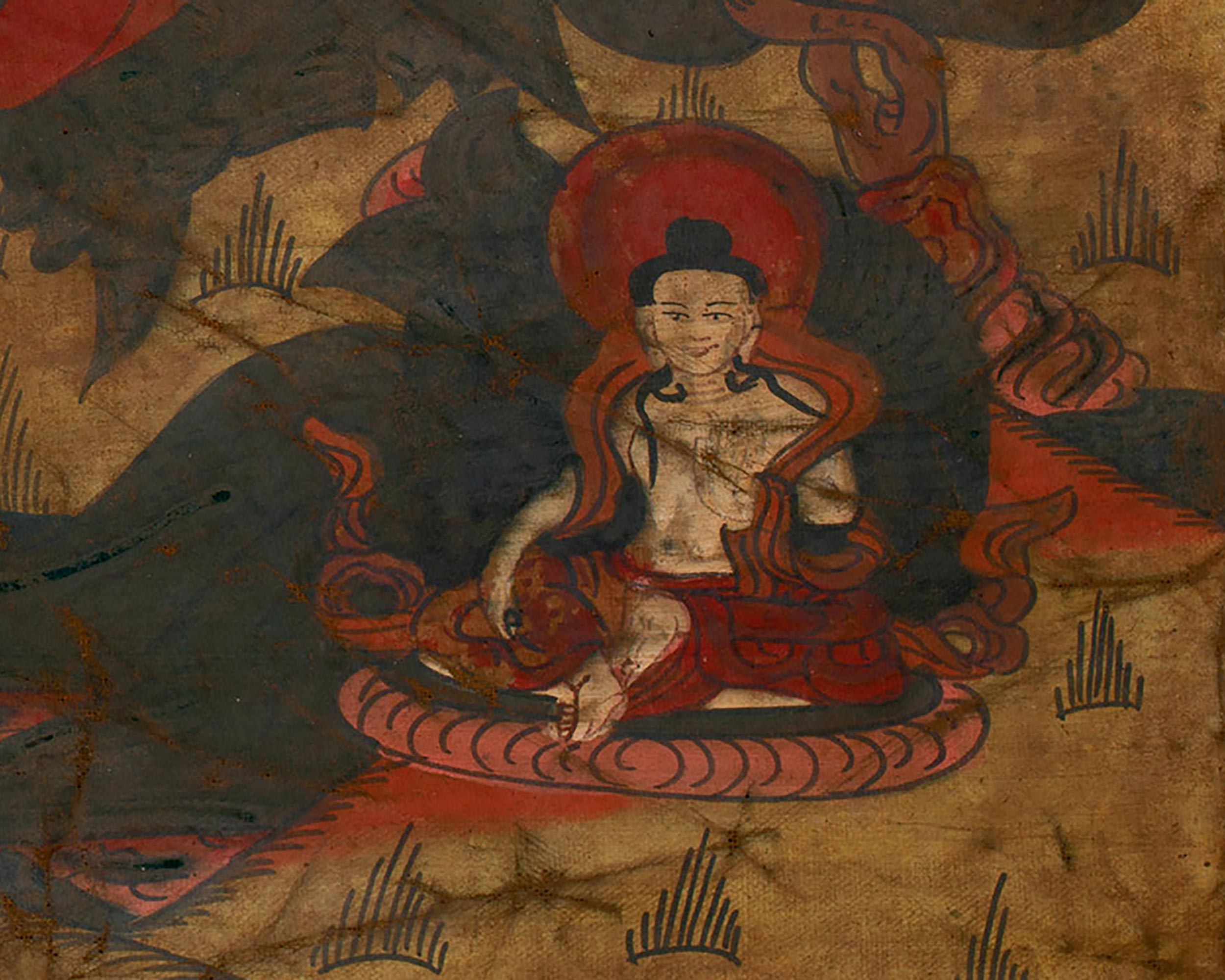 Vintage Namgyalma Thangka | Hand-Painted Ushnisha Vijaya Thangka