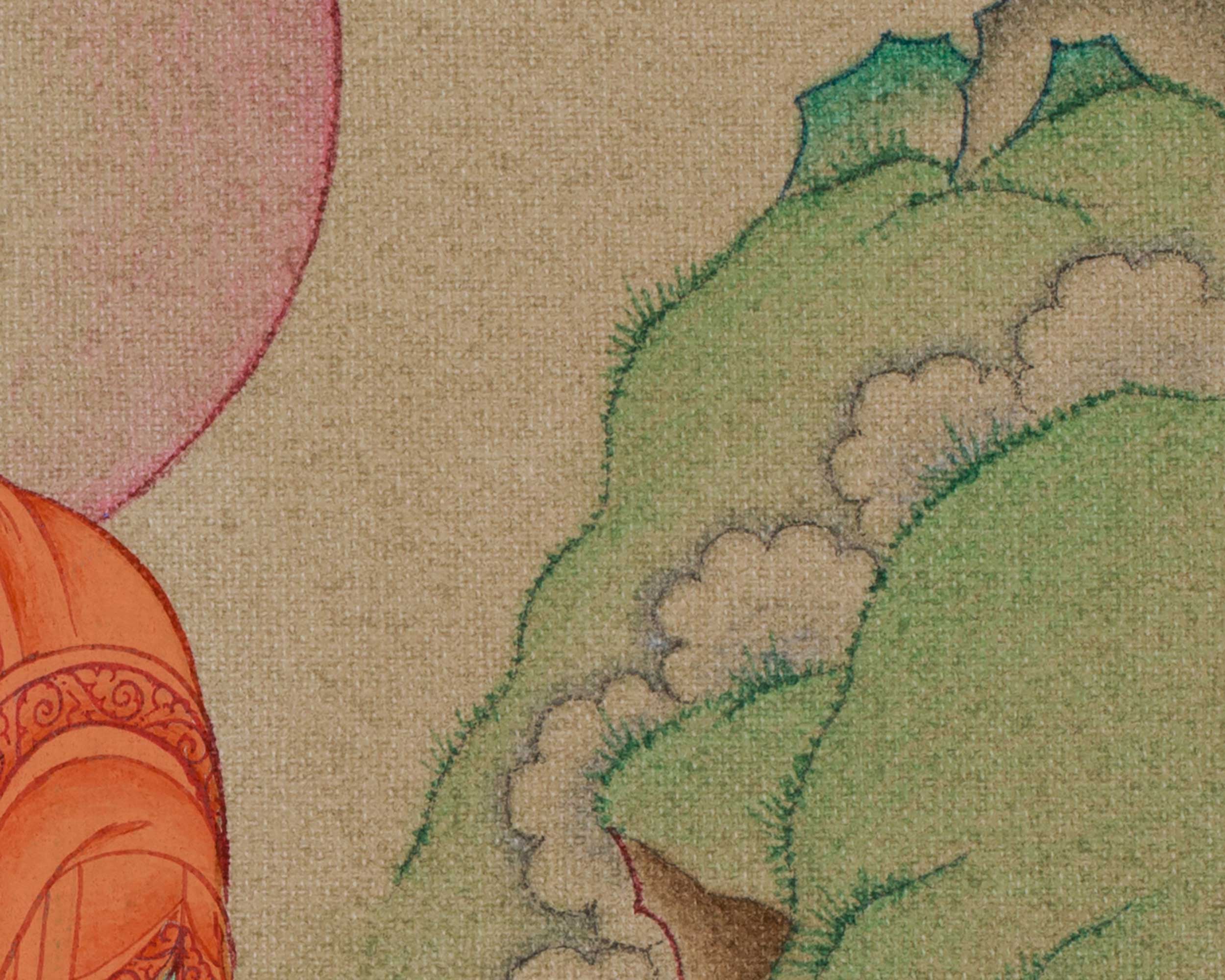 Tibetan Buddha Bhaisajyaguru Thangka | Buddhist Art for Protection and Meditation