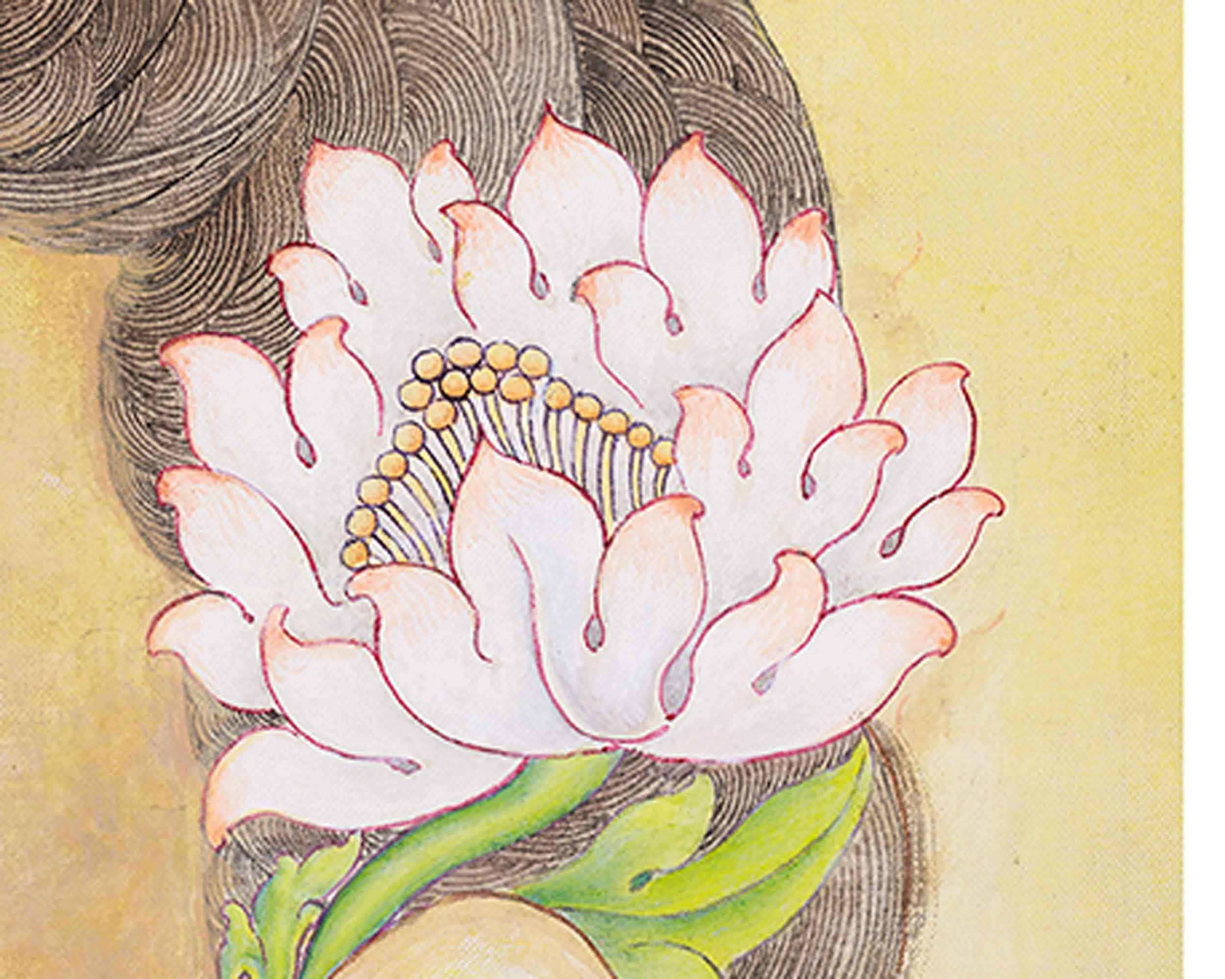 Lokeshvara Chenresig Thangka | The Boddhisattva Of Compassion | Meditative Art