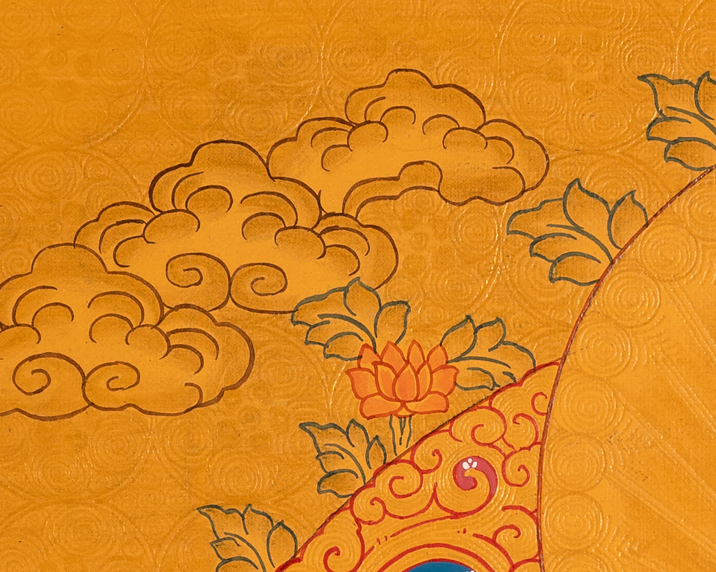 Vajrasattva Tibetan Thangka Painting | The Deity Who Purifies Karma and Restores Spiritual Clarity