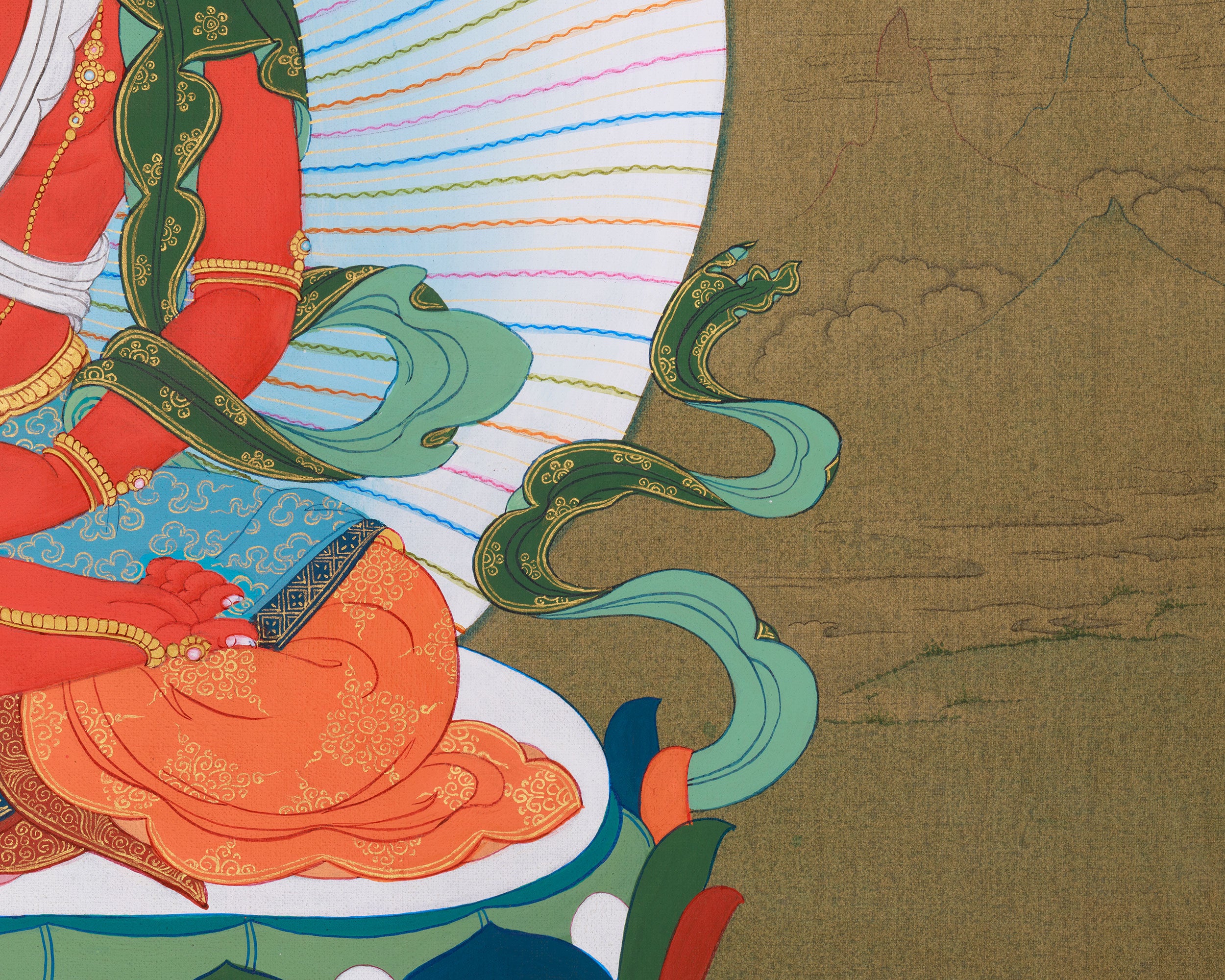 Traditional Buddha Amitayus Painting | Long Life Buddha