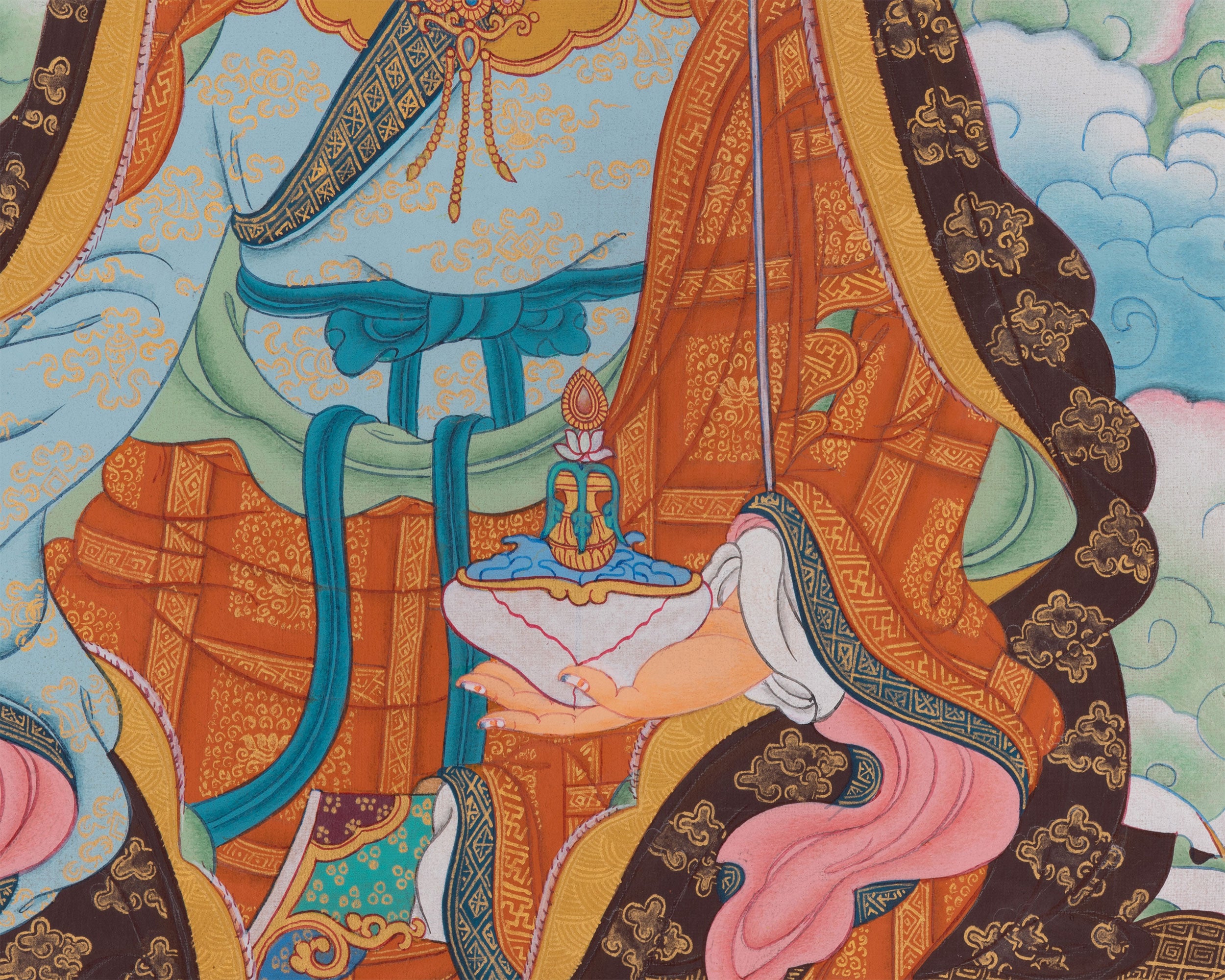 Tantric Guru Padmasambhava Thangka | Sacred Symbol of Wisdom and Transformation