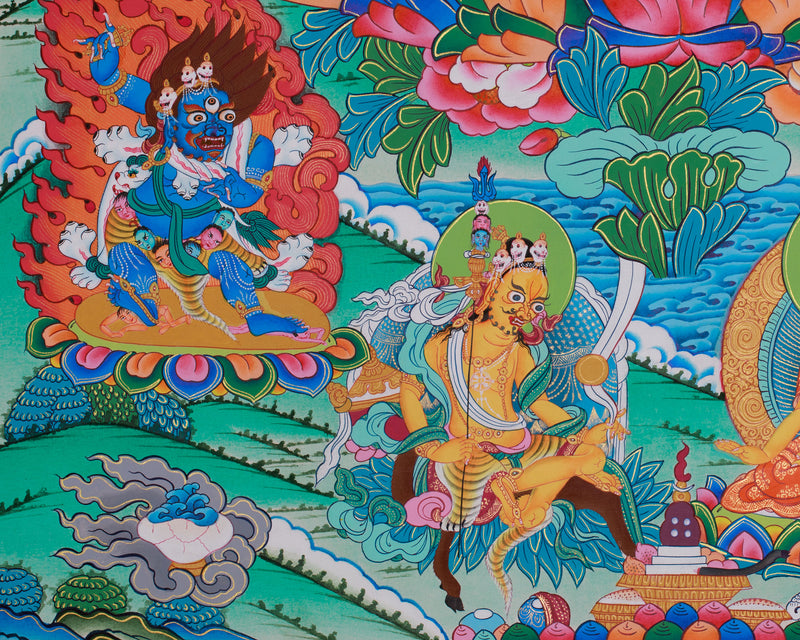 Guru Manifestations Thangka | Eight Forms of Padmasambhava