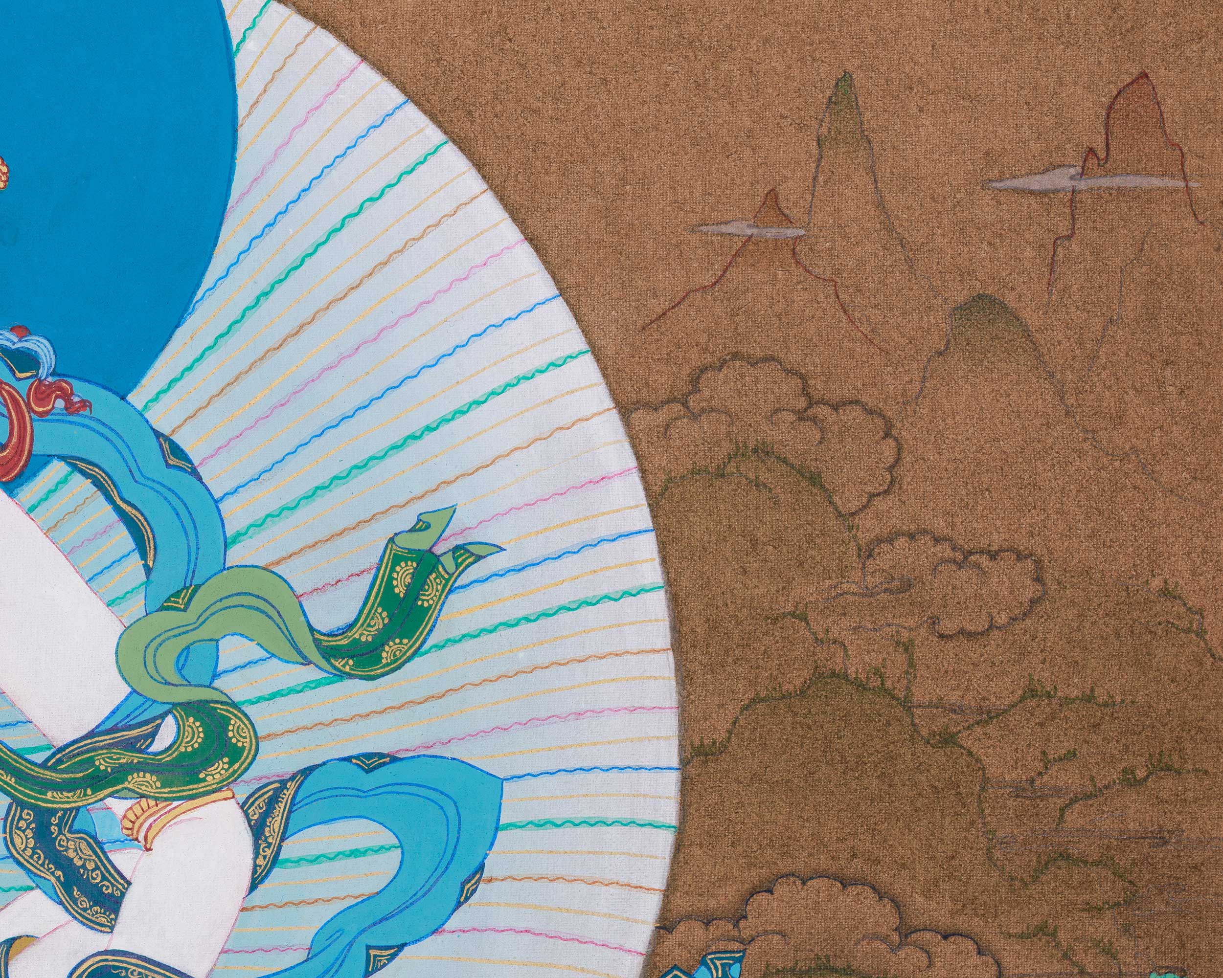 Traditional Thangka of Vajrasattva with His Consort | Symbol of Purification