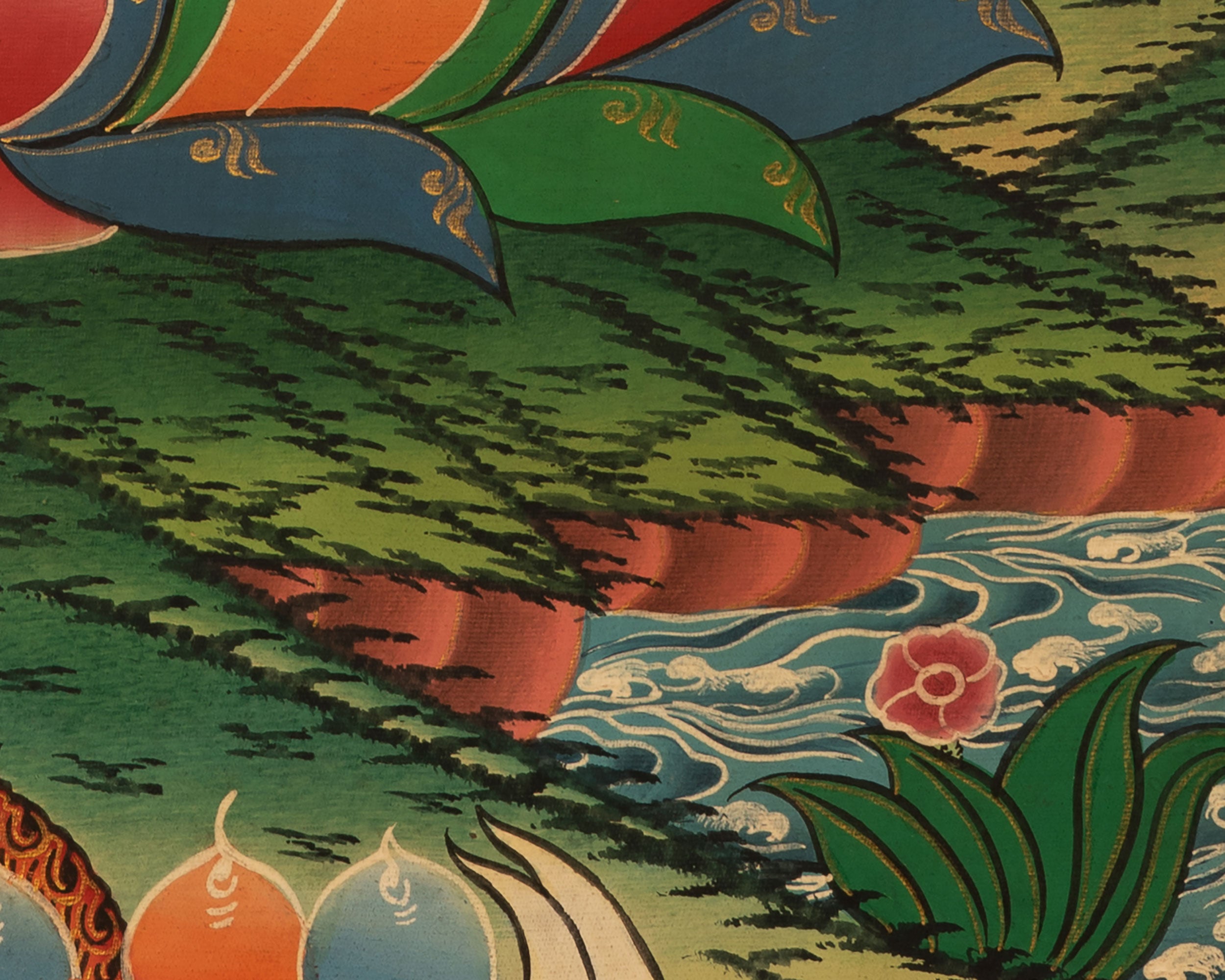 Samantabhadra Yab Yum Buddha | Small Size Original Hand-Painted Thangka