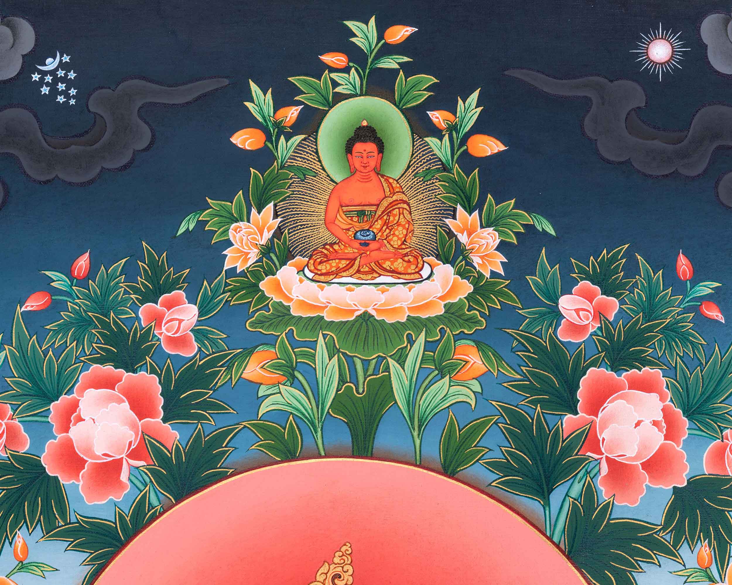 Green Tara Thangka Print for Wall Hanging | The Goddess of Compassion | Wall Art For Mindful Reflection