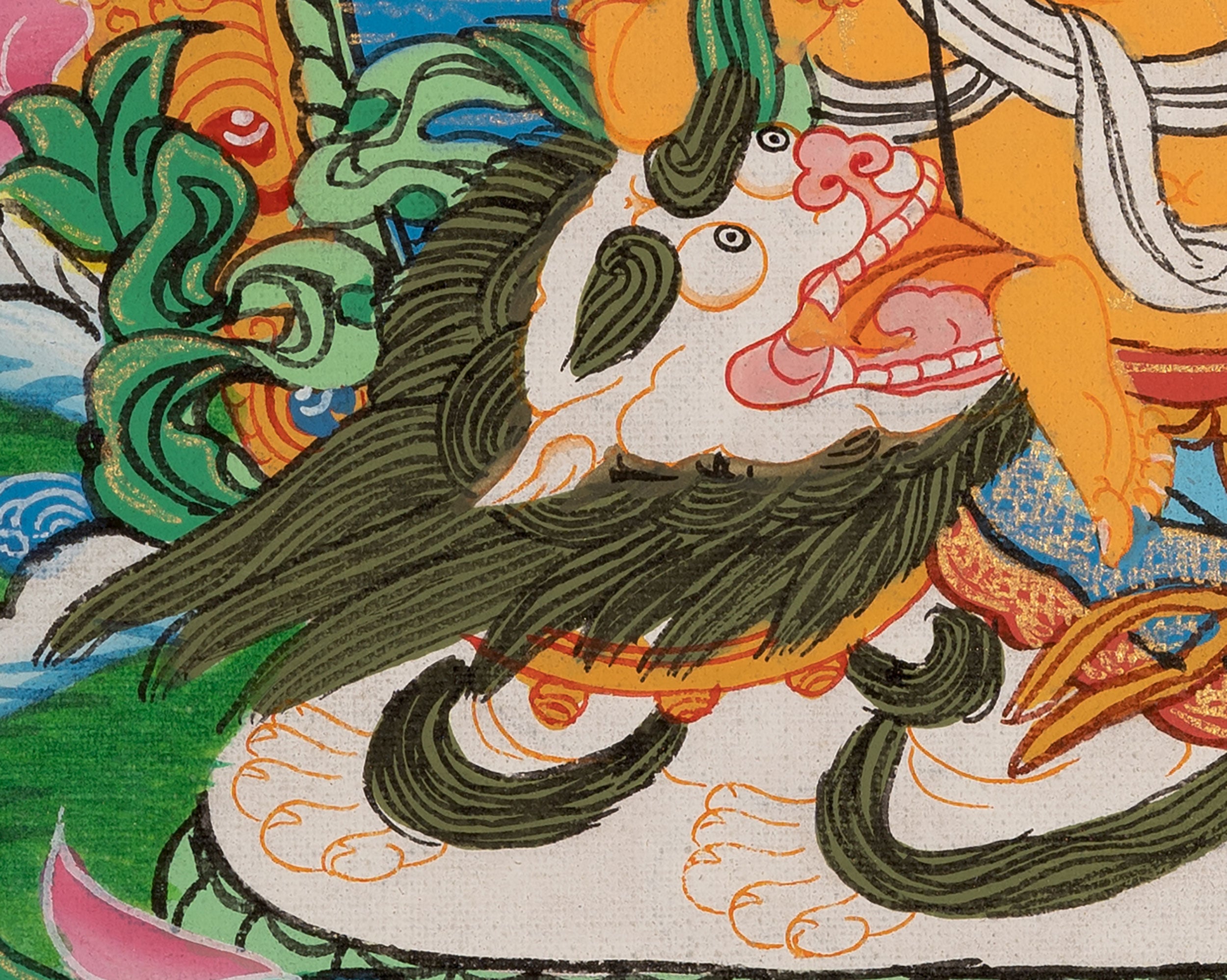 Wealth Deity Namtoshe Thangka | Guardian of Prosperity and Abundance