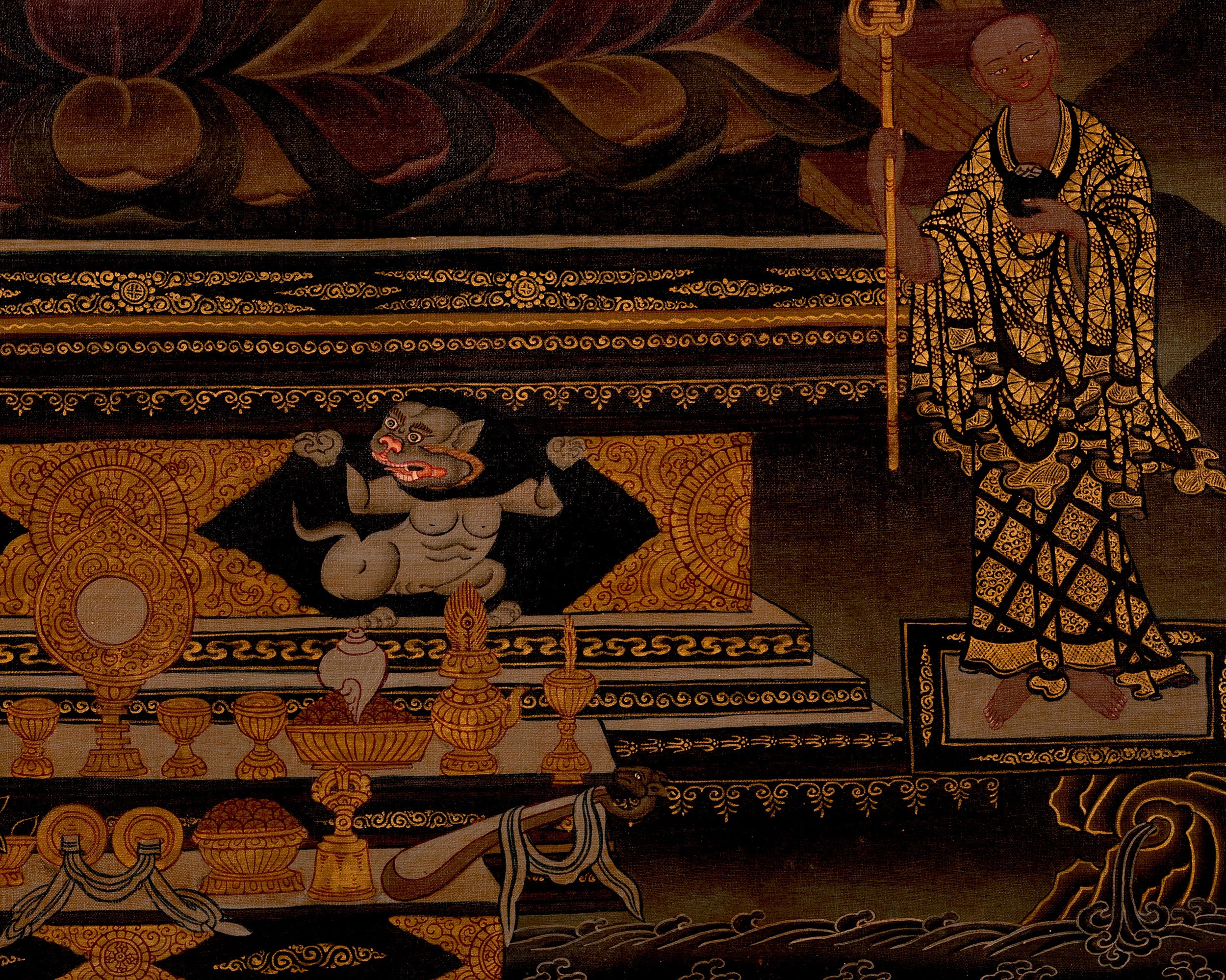 Shakyamuni Buddha Thangka | Religious Buddhist Art | Wall Decors