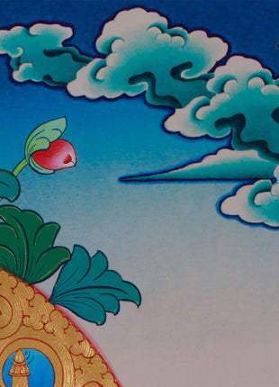 Hand-Painted Maitreya Buddha Art | Symbol of Future Enlightenment and Compassion