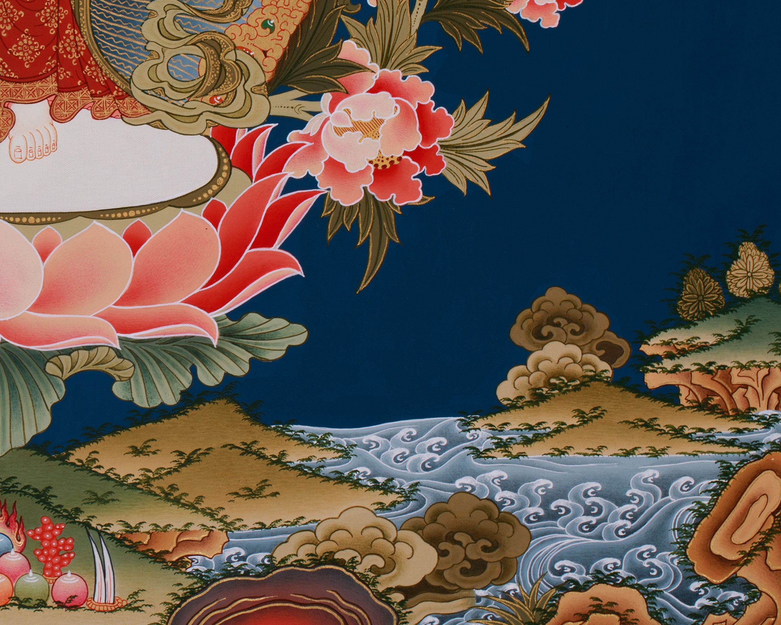 1000 Hands Buddha, Avalokiteshvara Thangka | Buddhist Masterpiece of Mercy, Enlightenment & Spiritual Awakening