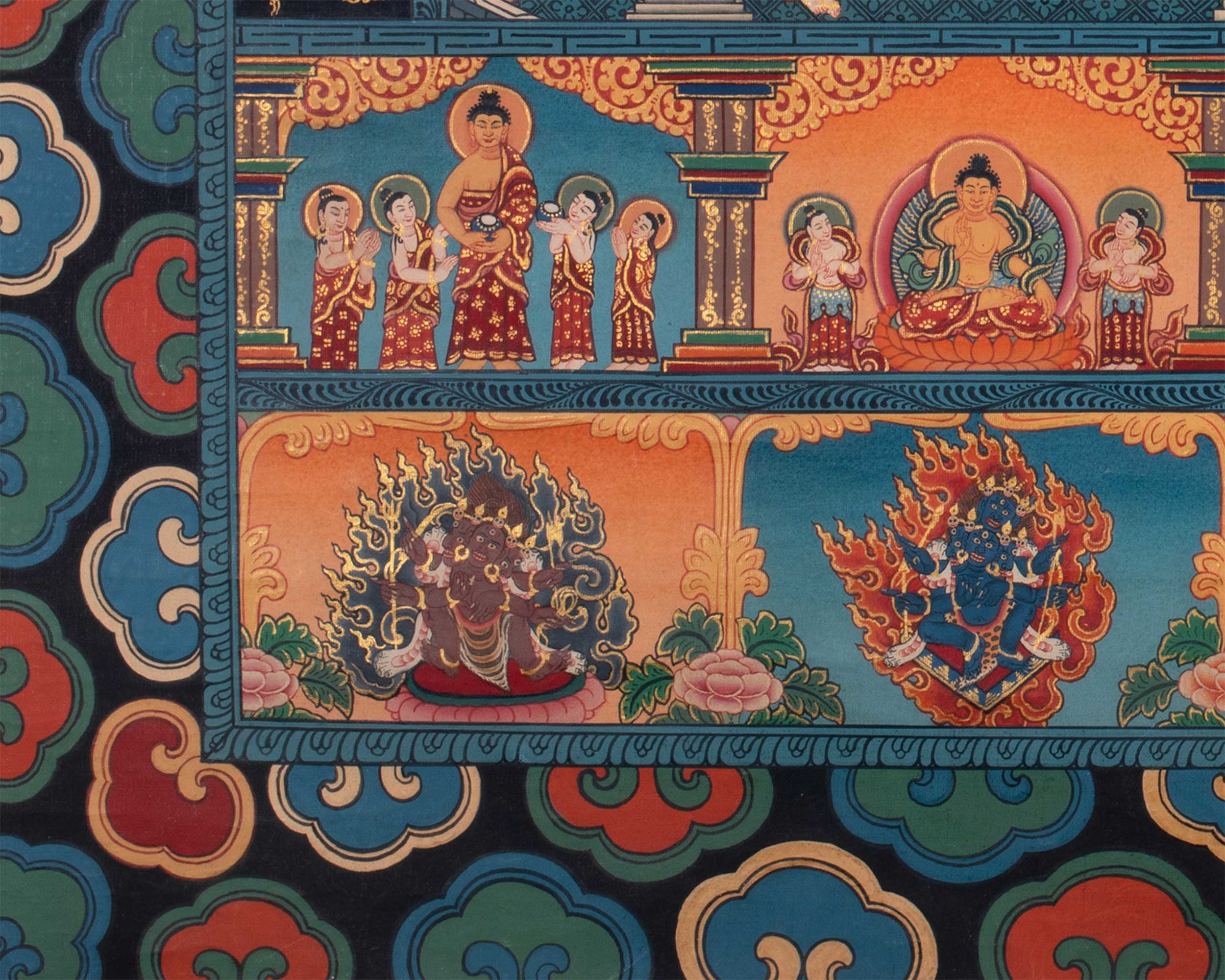 Buddhist Stupa Thangka | Buddhist Painting
