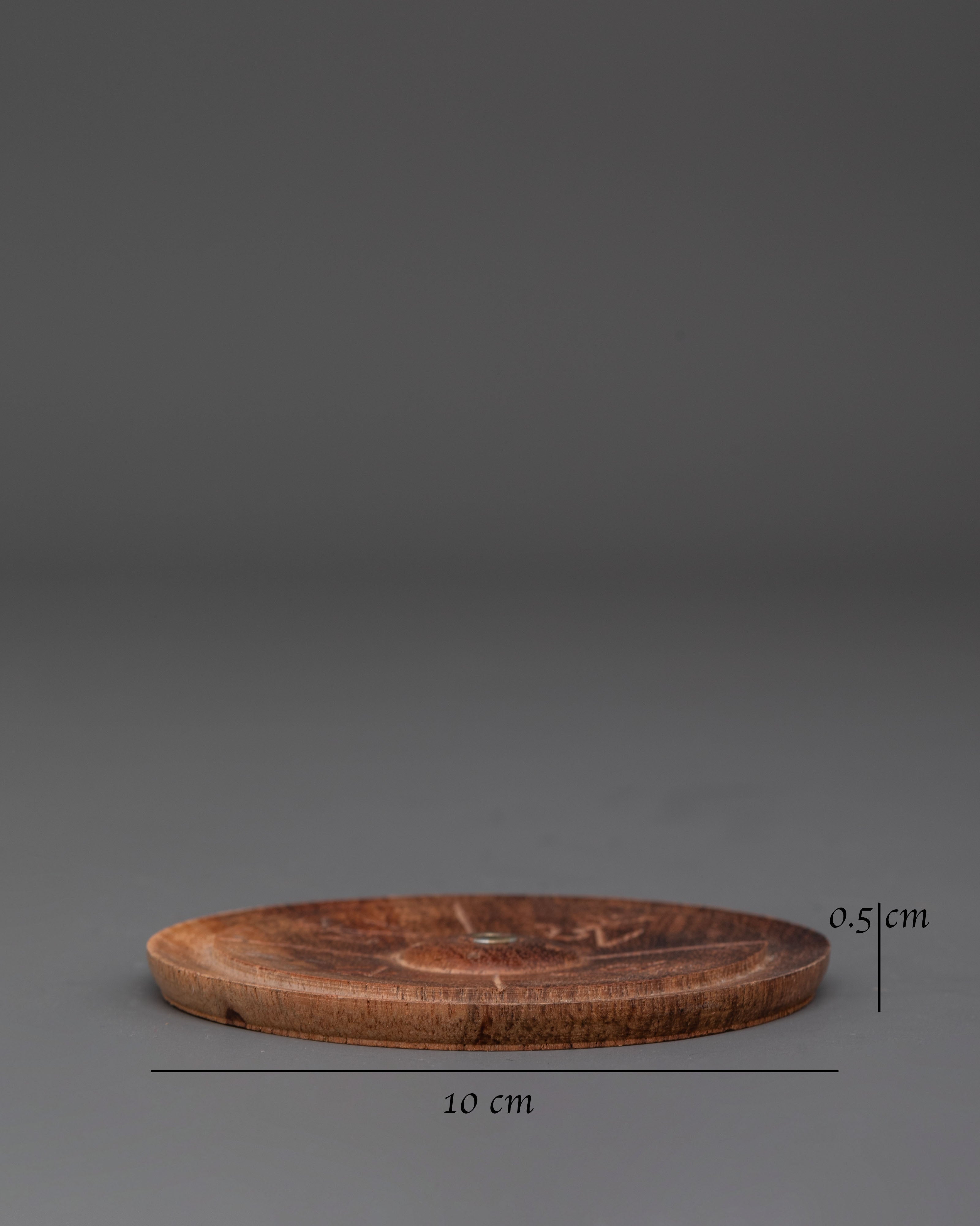 Tibetan Handmade Incense Holder | Unique Wood Design for Spiritual Practices