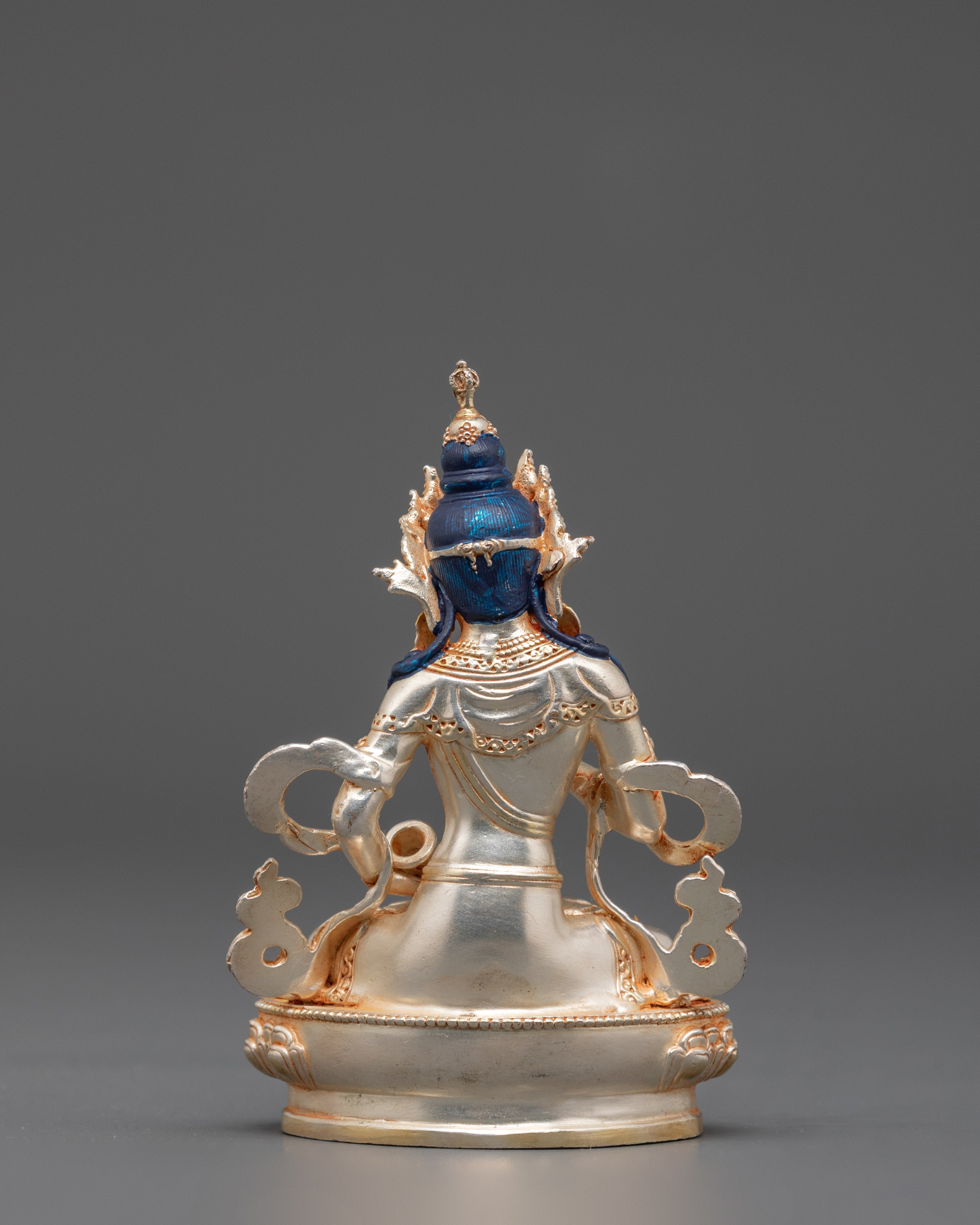 Divine Purification Icon Vajrasattva Statue | Gold and Silver Plated Copper Figure