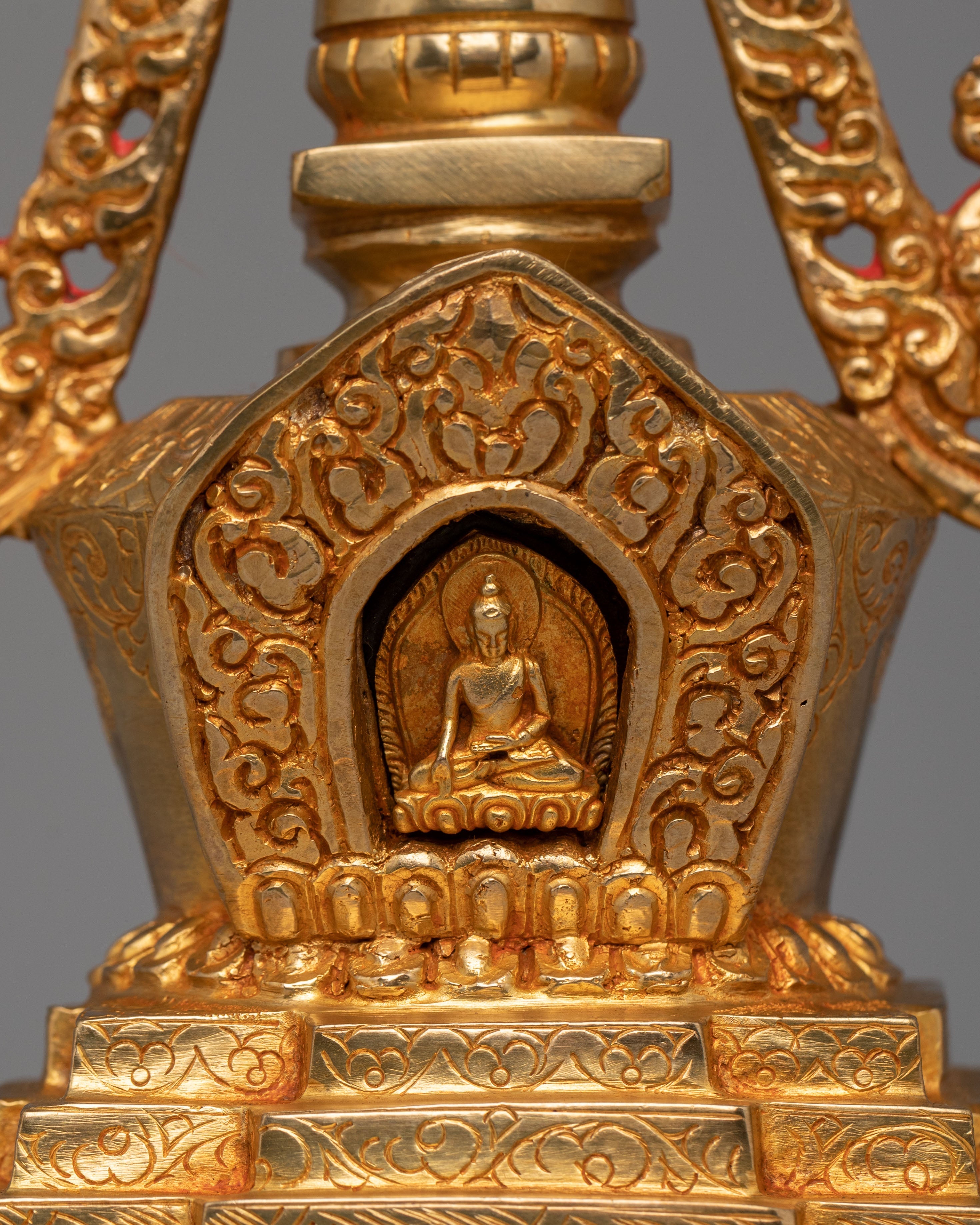Buddhist Stupa of Great Miracles | Handcrafted Buddhist Shrine