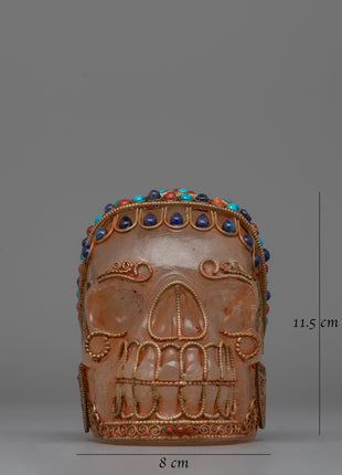 Handcrafted Skull Head | Unique Home Decor Accent