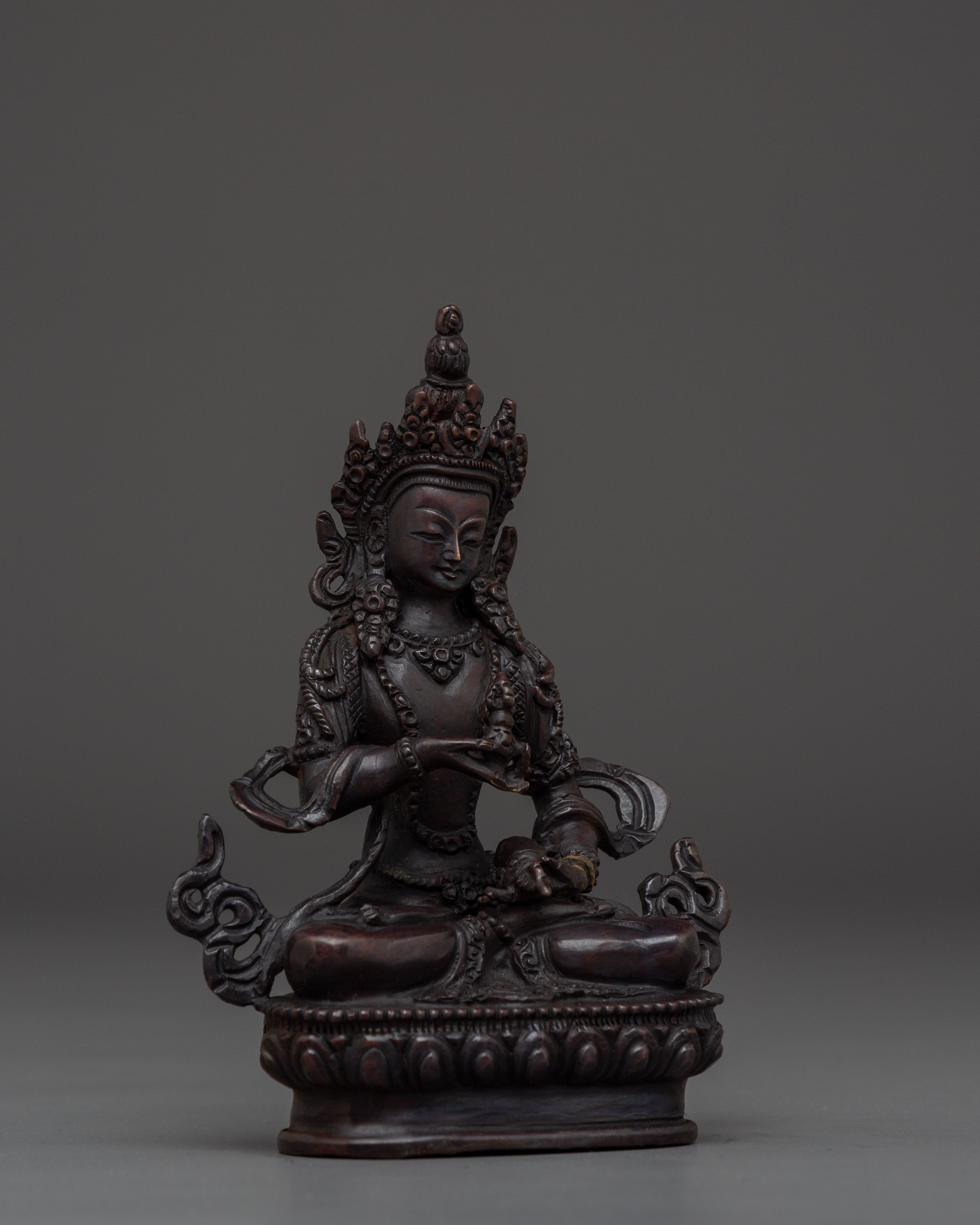 Oxidized Copper Vajrasattva | Statue for Meditation & Blessings