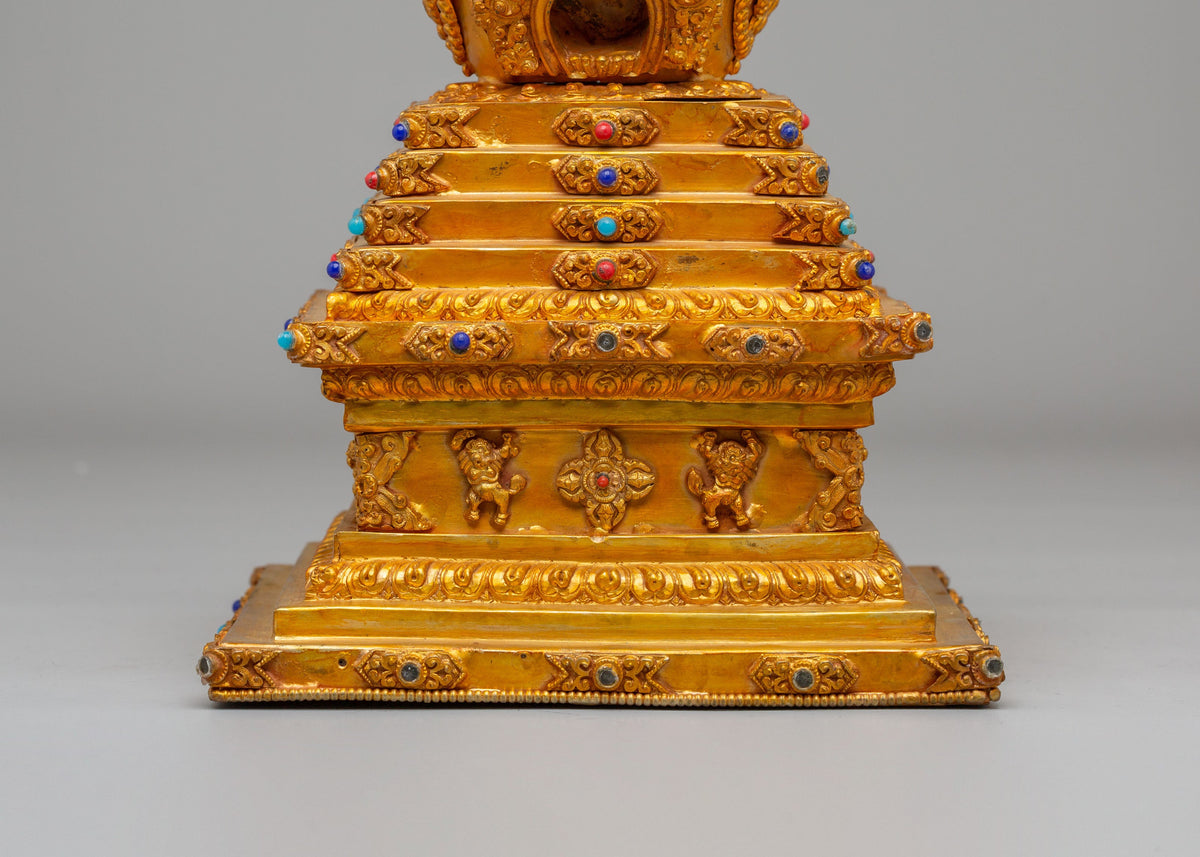 Spiritual Buddhist Enlightenment Stupa | Sacred Symbol of Awakening