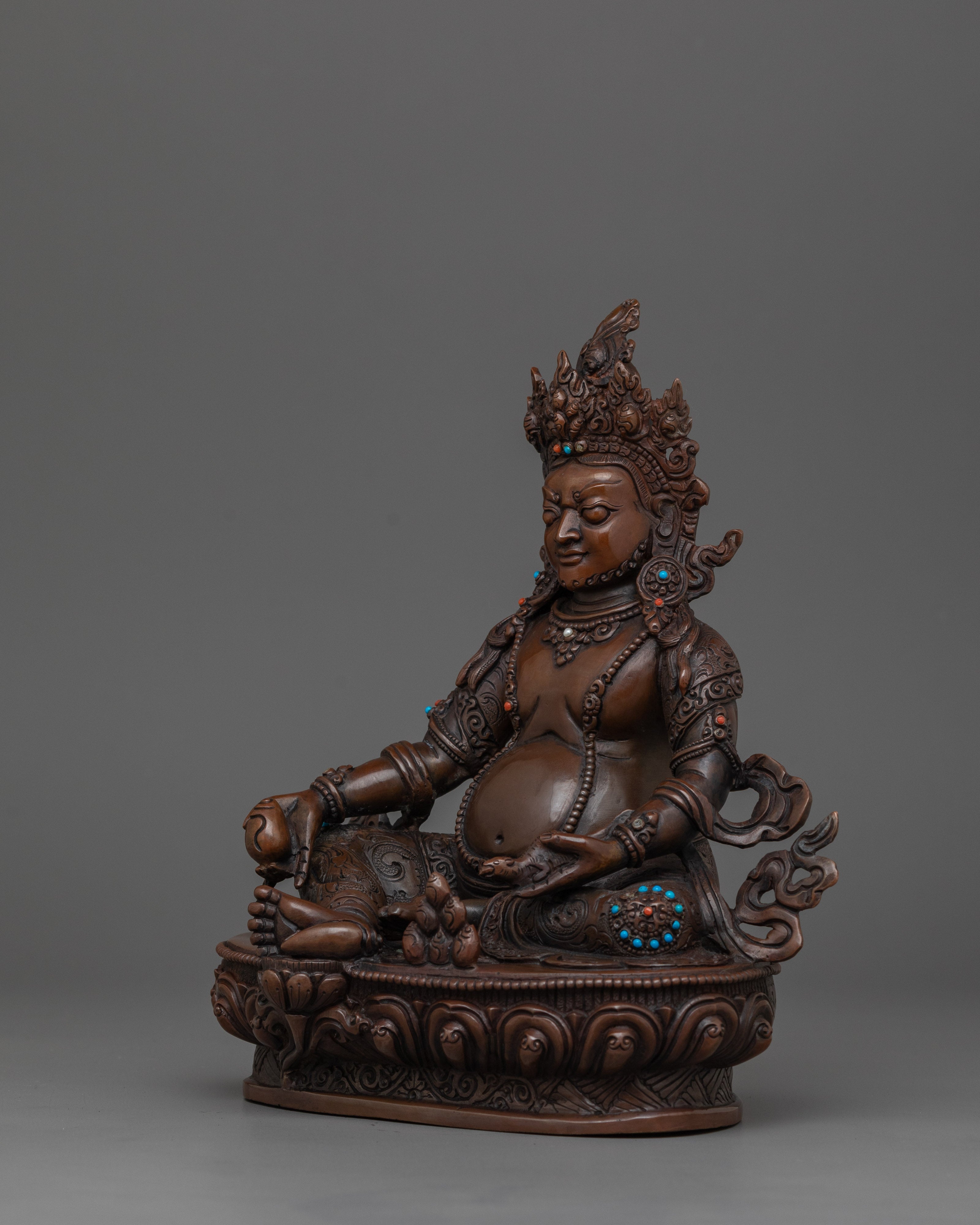 Handmade Statue of Dzambhala | Dharma Wealth Guardian