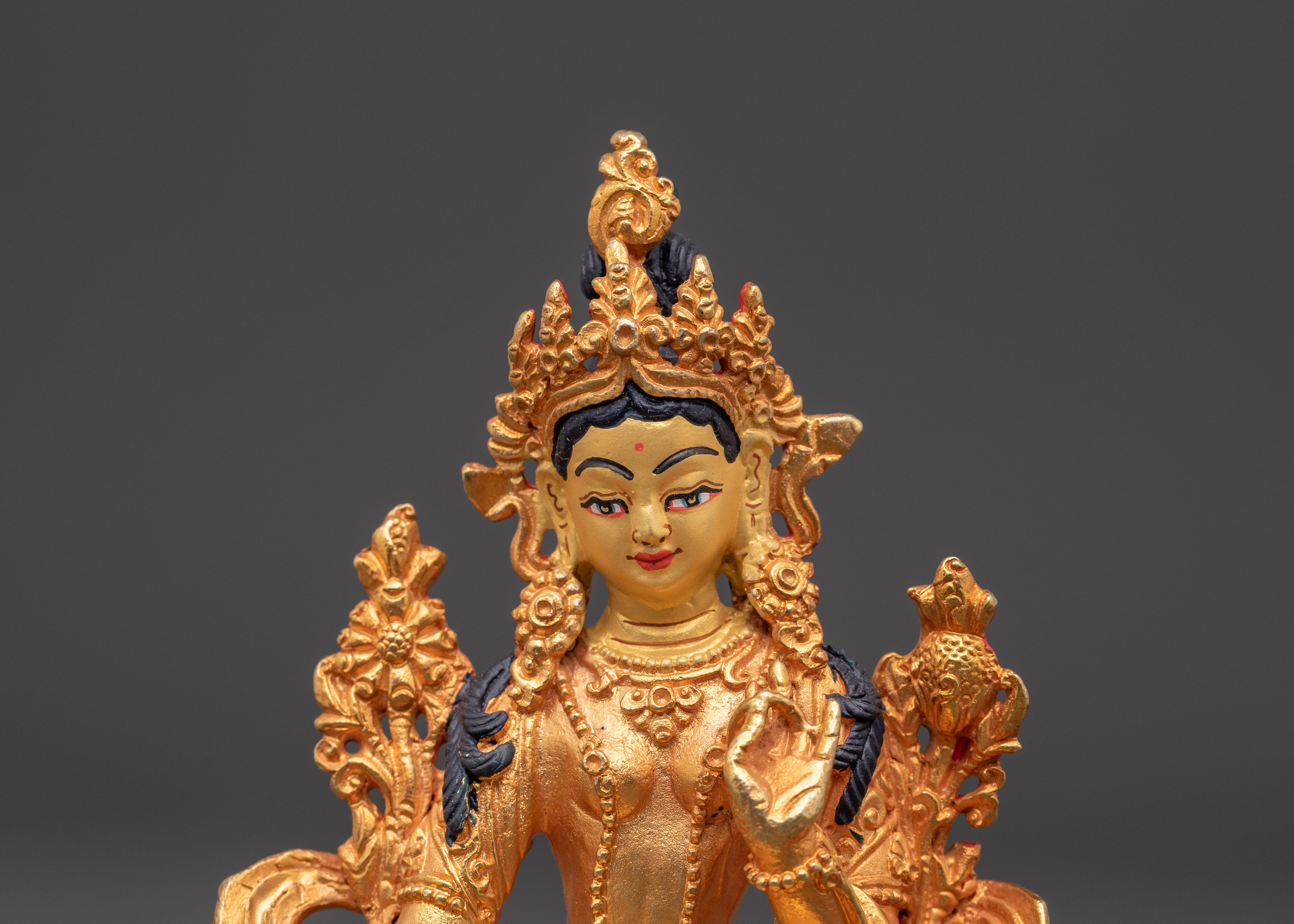 Handcrafted Shyama Tara Sculpture | Spiritual Buddha Statue for Meditation and Peace