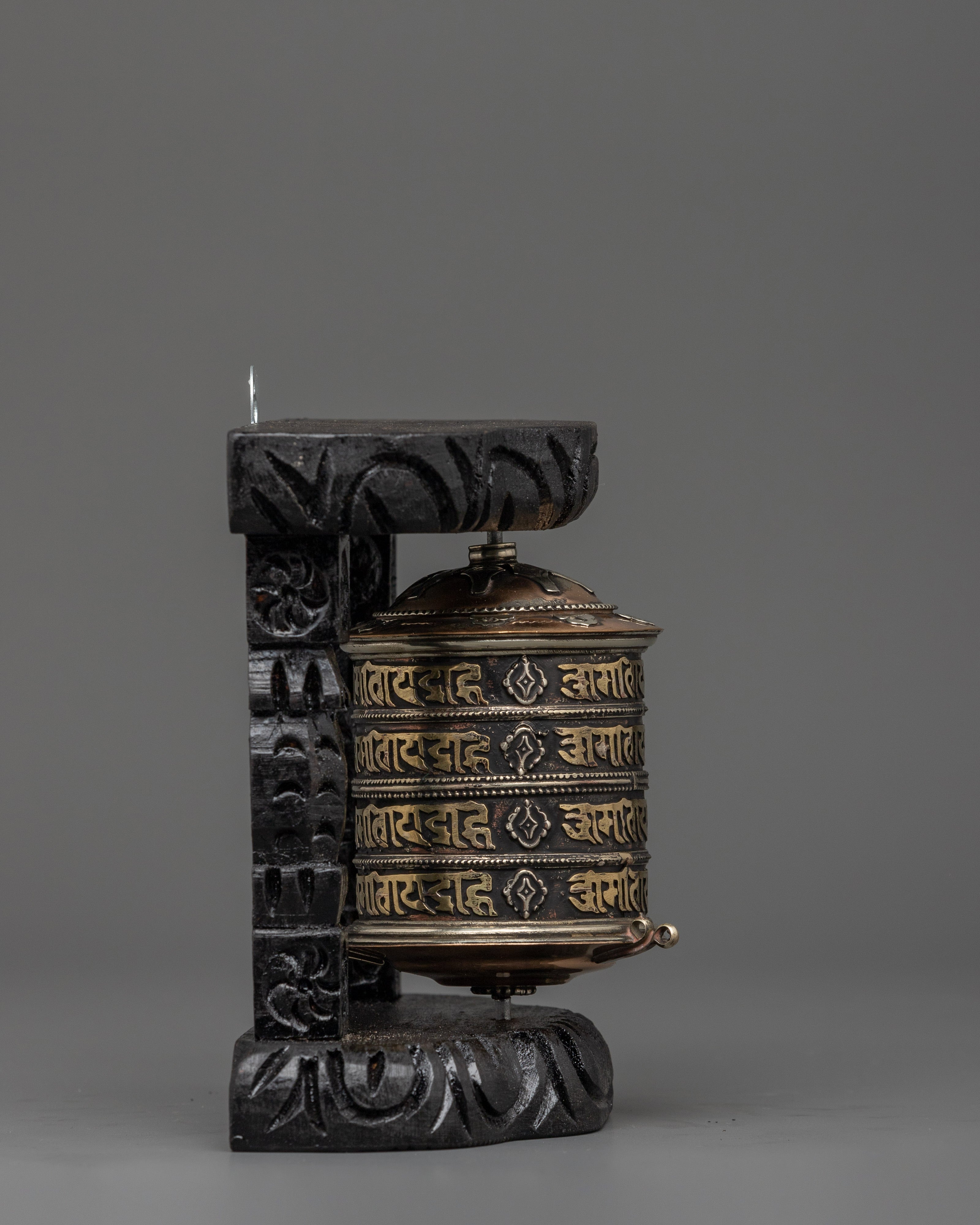 Sacred Mantra Prayer Wheel | Spiritual Blessings & Altar Use