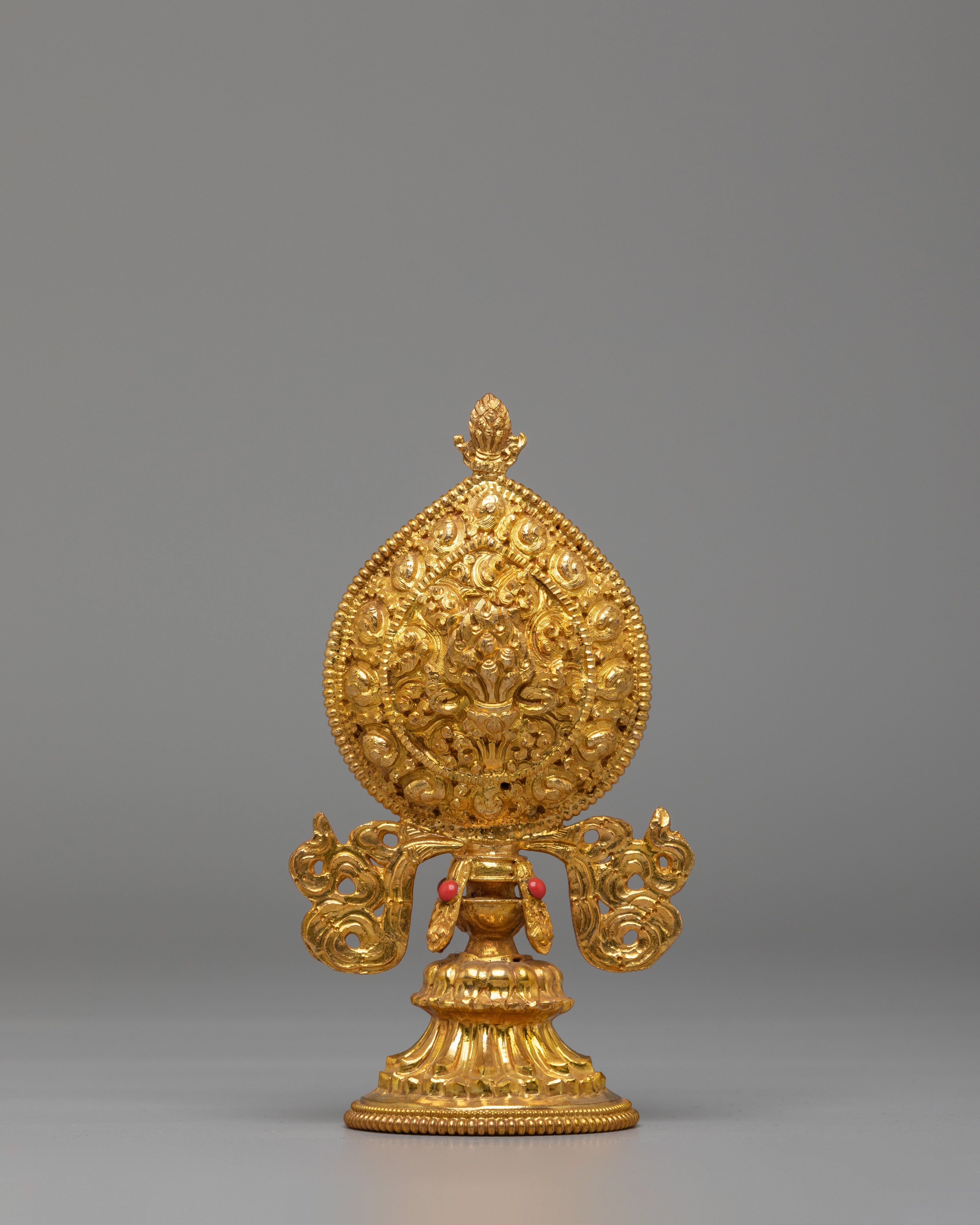 Chakravartin Possession Buddhist Symbol | Gold Plated Copper Chakravartin Set