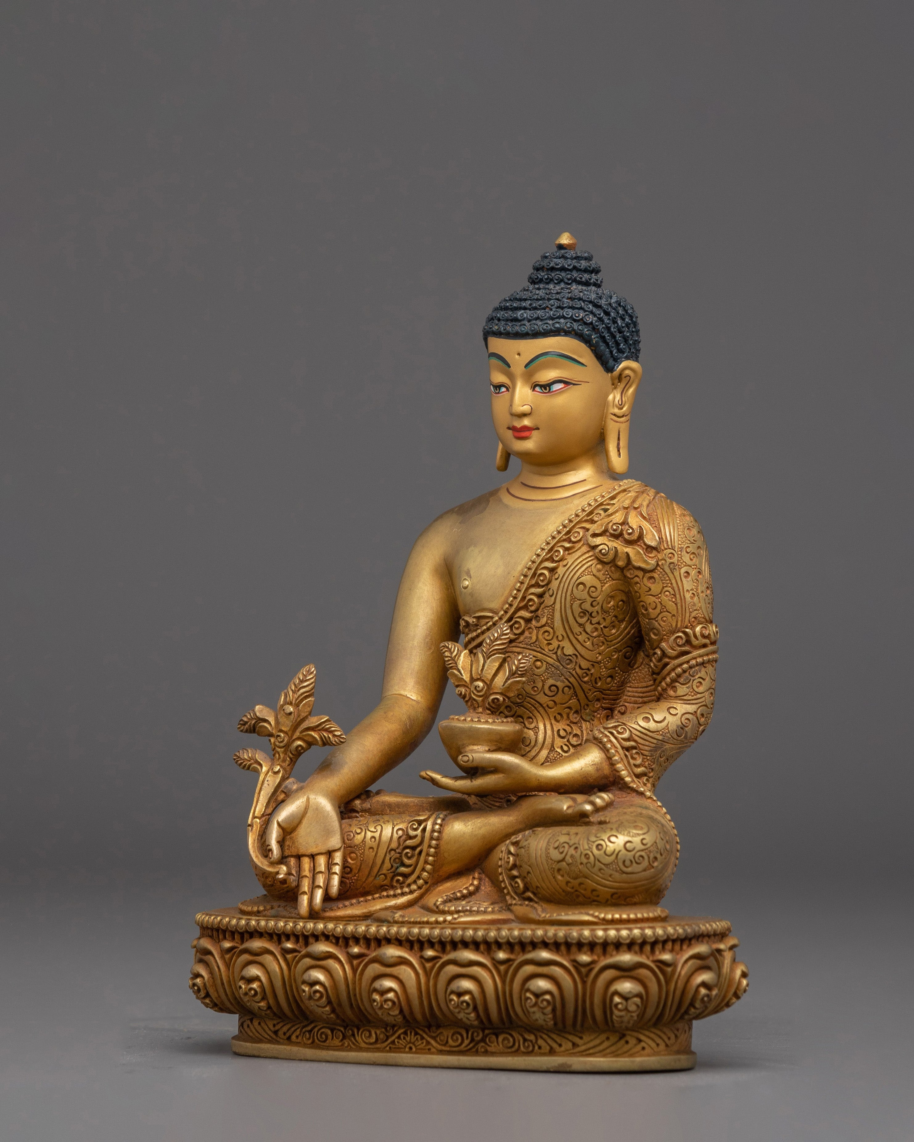 Copper Supreme Healer Medicine Buddha Statue | Powerful Tibetan Sculpture for Wellness