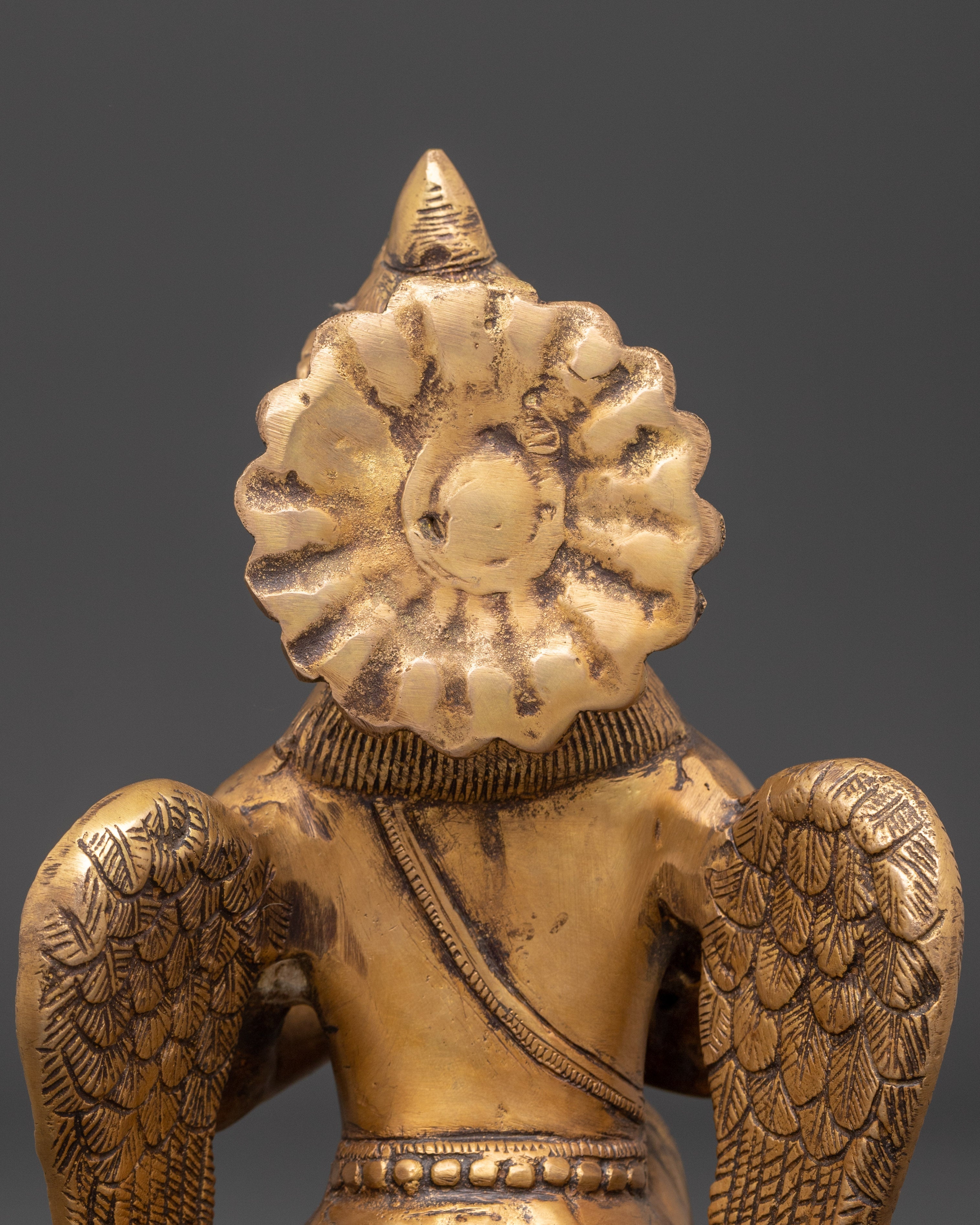 Sacred Buddhist Deity Garuda | Mythical Bird Sculpture