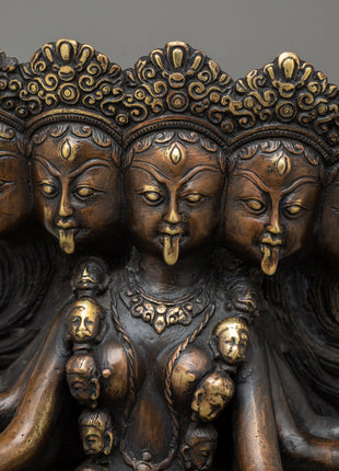 Copper Kali Antique Statue | A Divine Energy Source