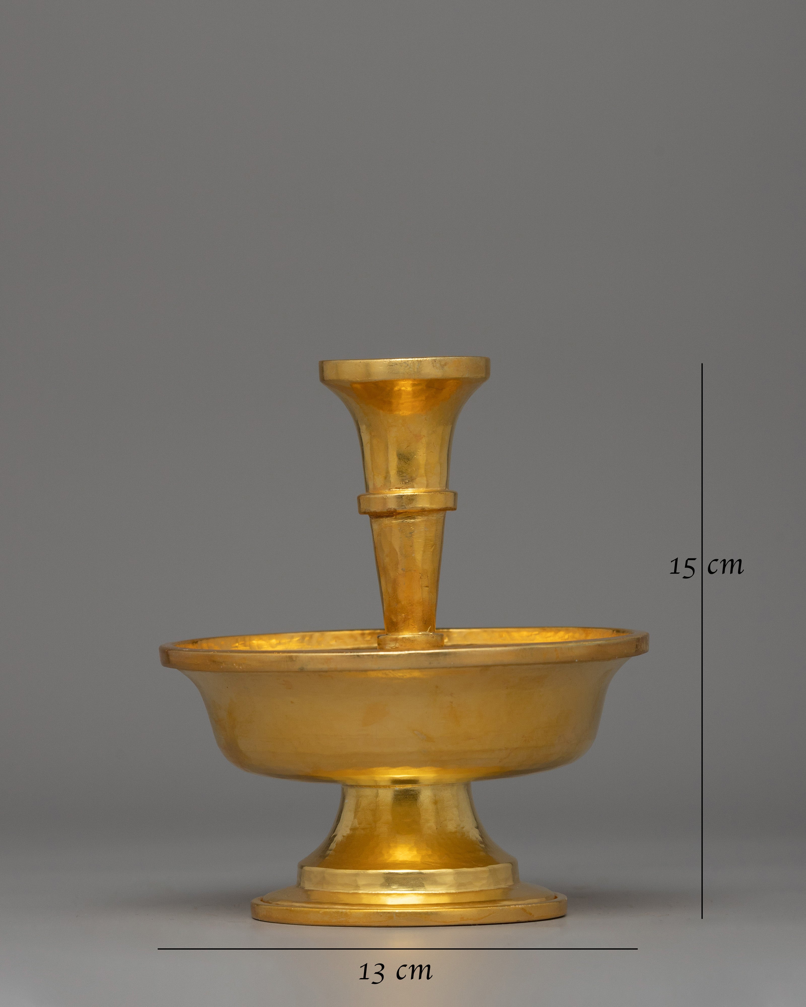 Full Gold Plated Serkyem Set | Copper Ritual Offering Dish