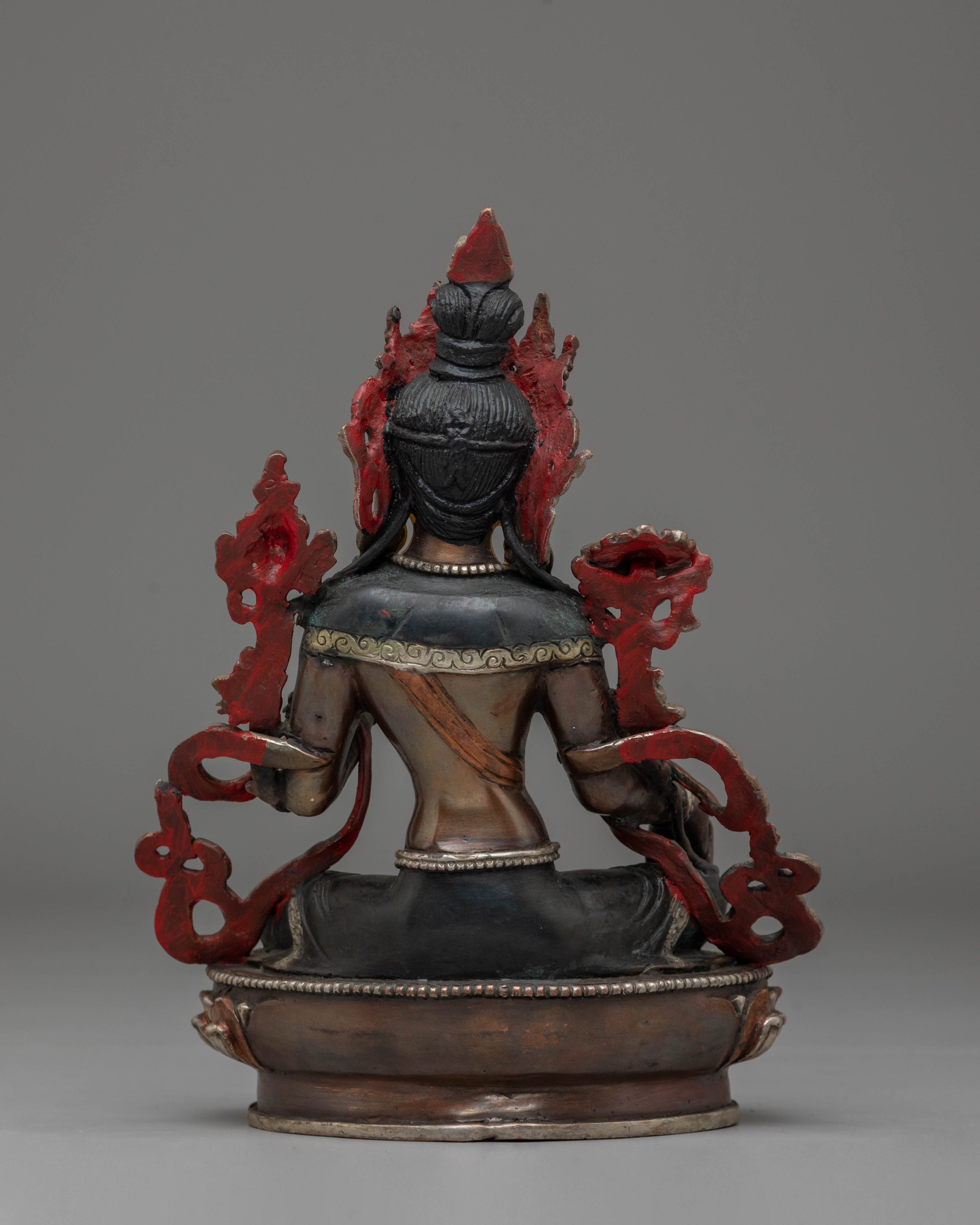 Green Tara Statue Mother of all Buddha | Handcrafted Copper Sculpture