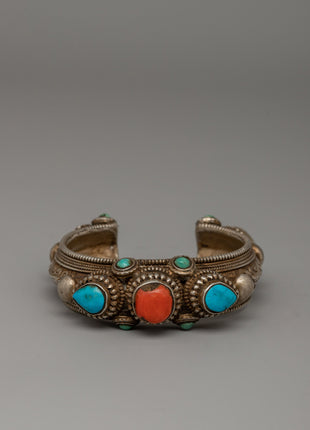 Handcrafted Turquoise Bracelet | Traditional Buddhist Jewelry
