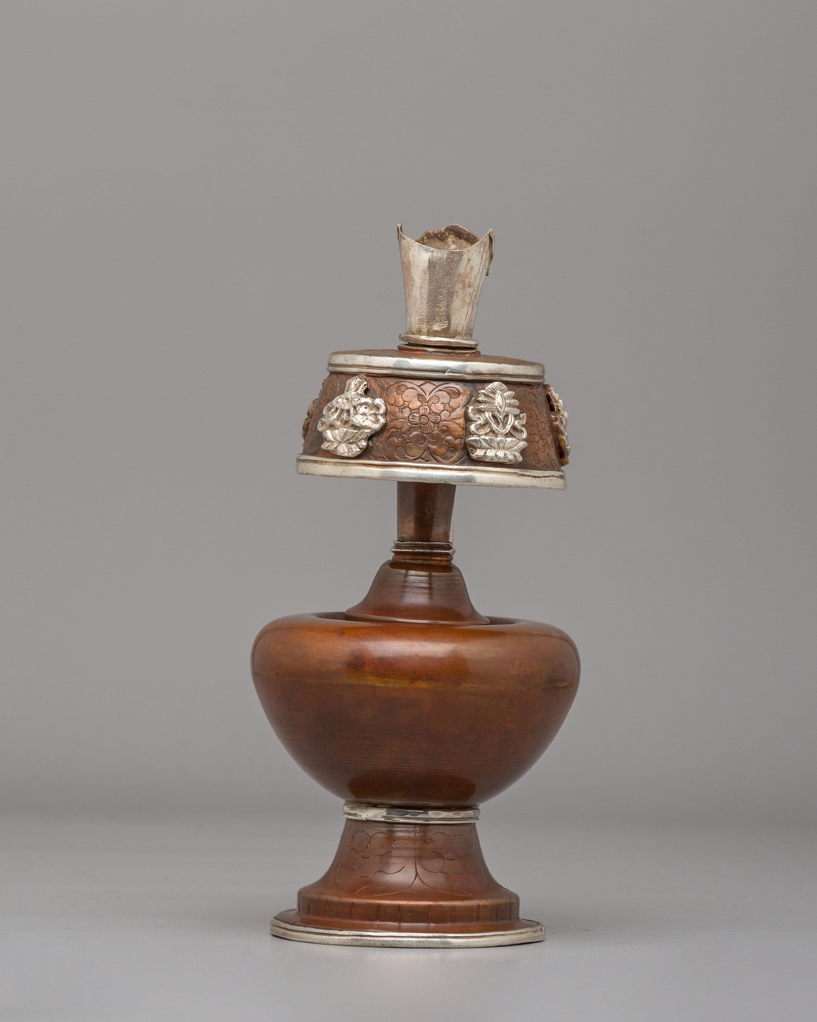 Sacred Himalayan Ceremonial Bhumba | Traditional Ritual Vessel for Puja