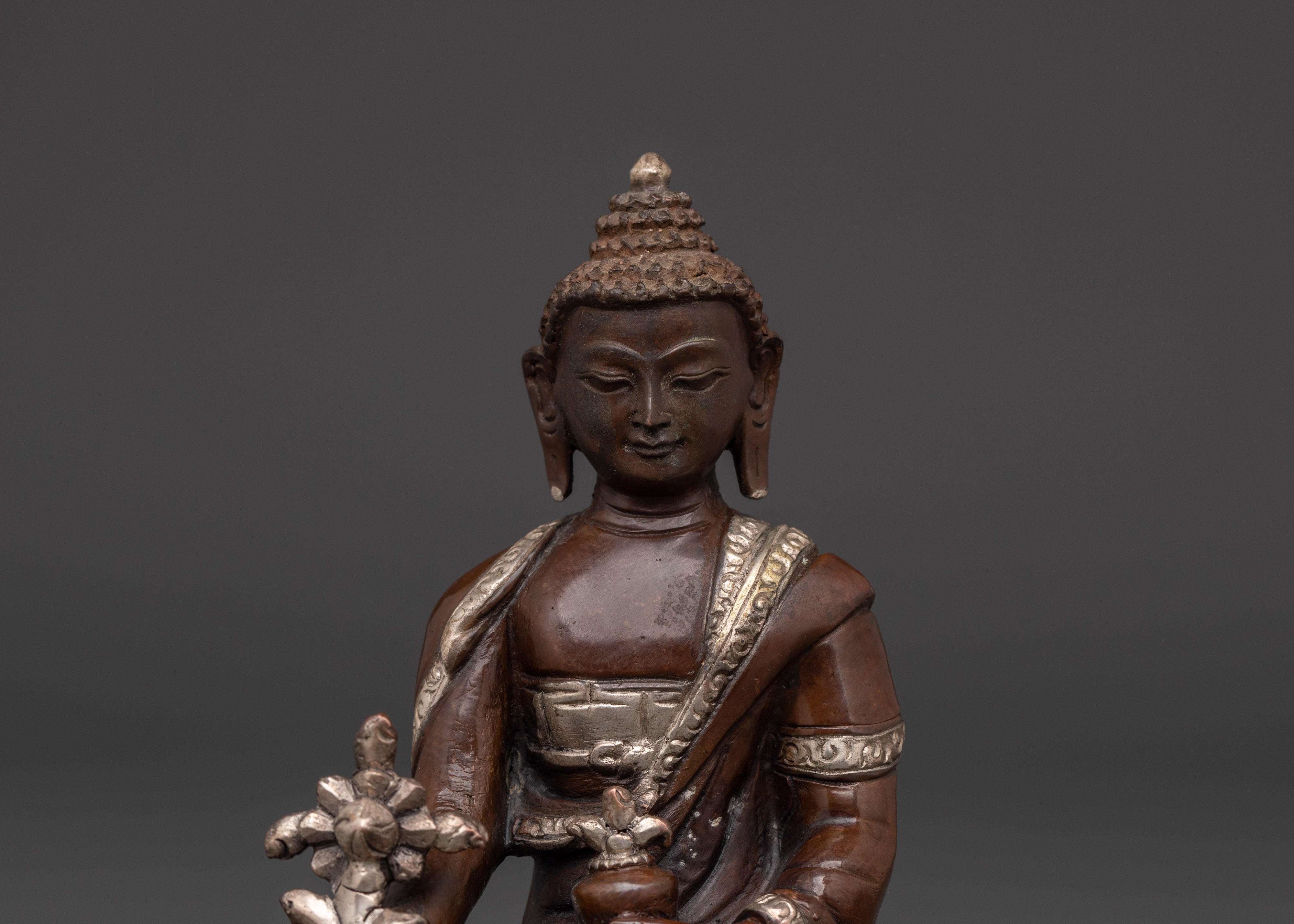 Handcrafted Healing Buddha Sculpture | Tibetan Buddhist Decor