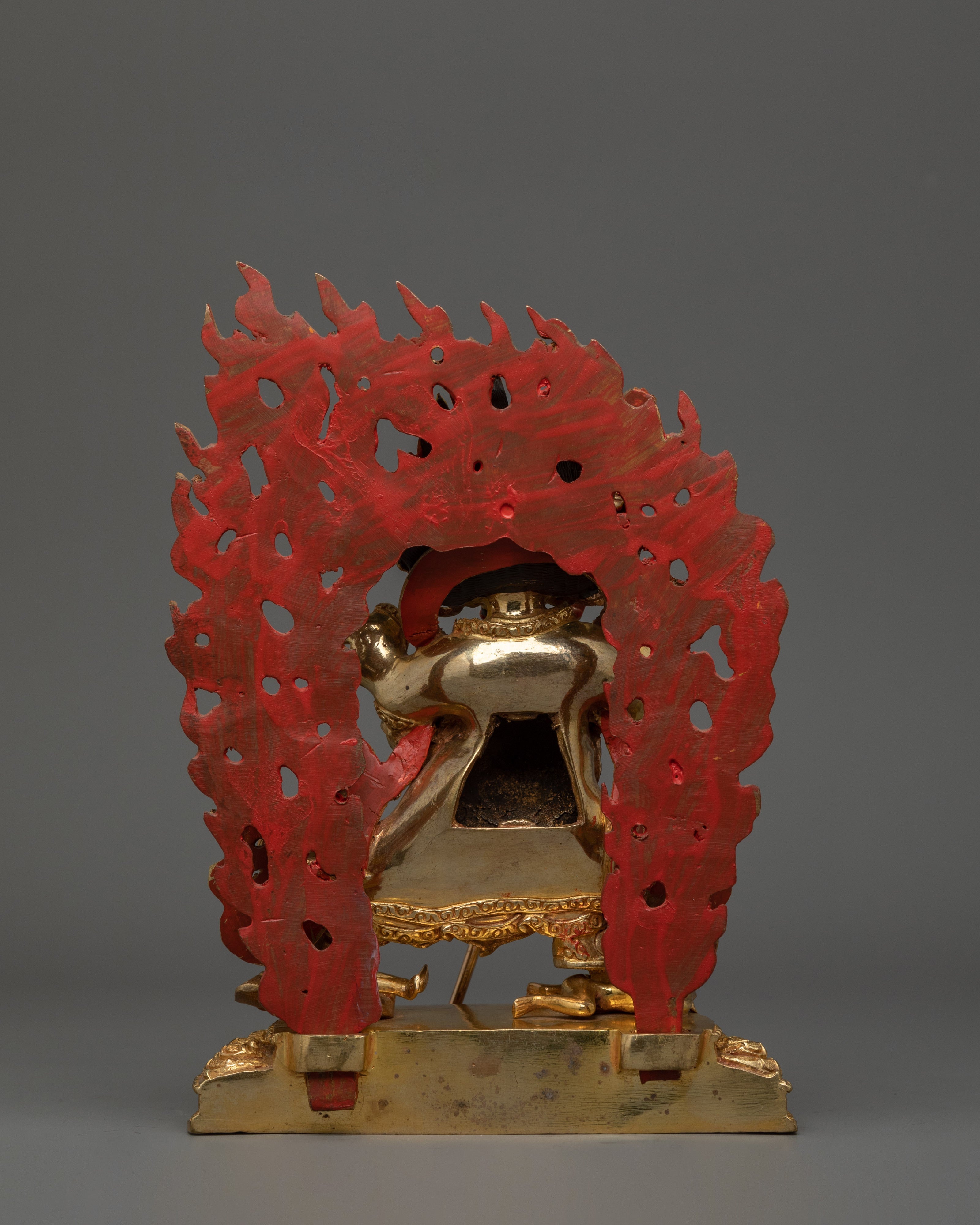 Himalayan Statue of Mahakala With Danda | Fierce Guardian of Dharma