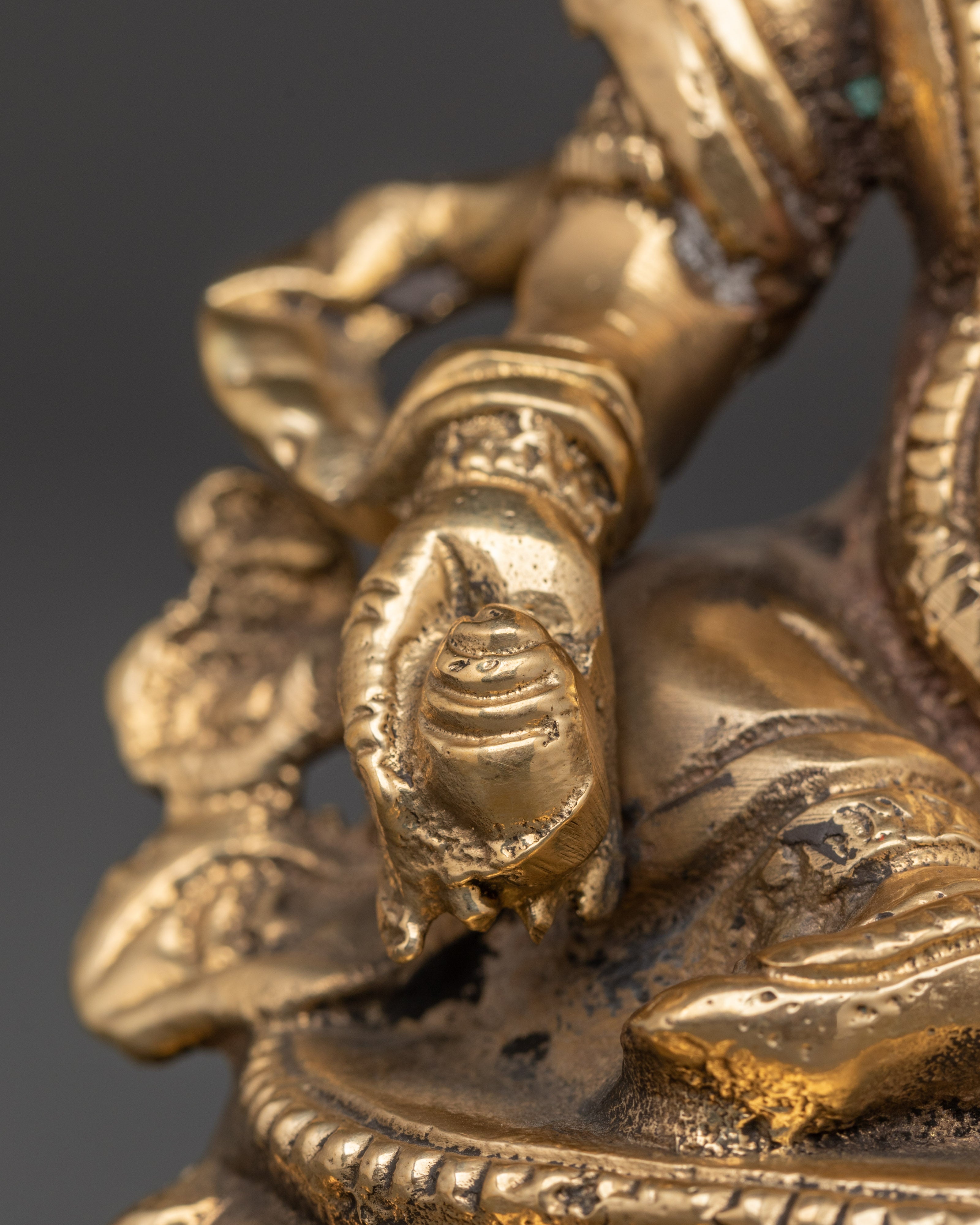 Handcrafted Brass Dzambhala Statue | Wealth Deity of Prosperity and Abundance