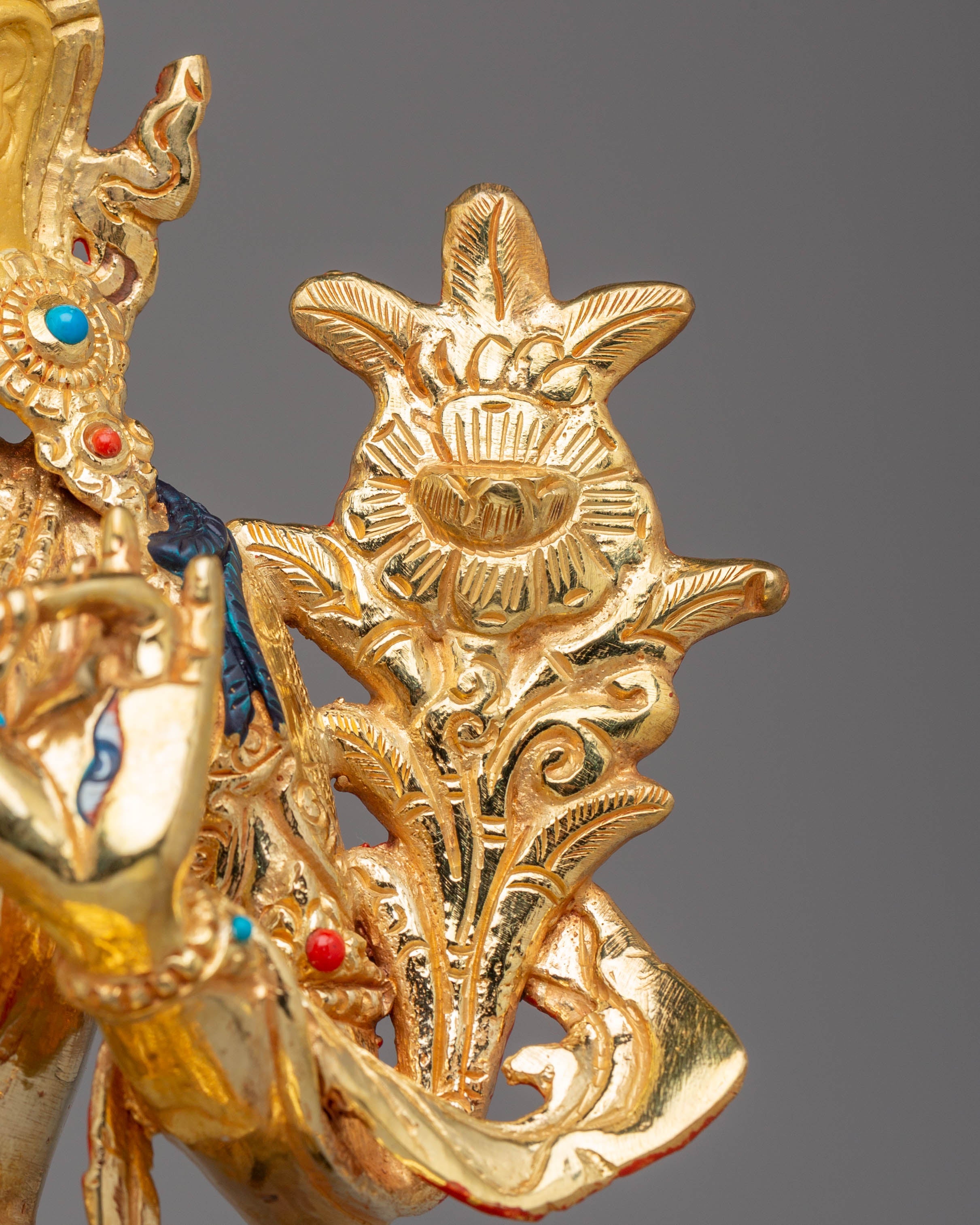 Handcrafted White Tara Copper Statue | Traditional Himalayan Artwork