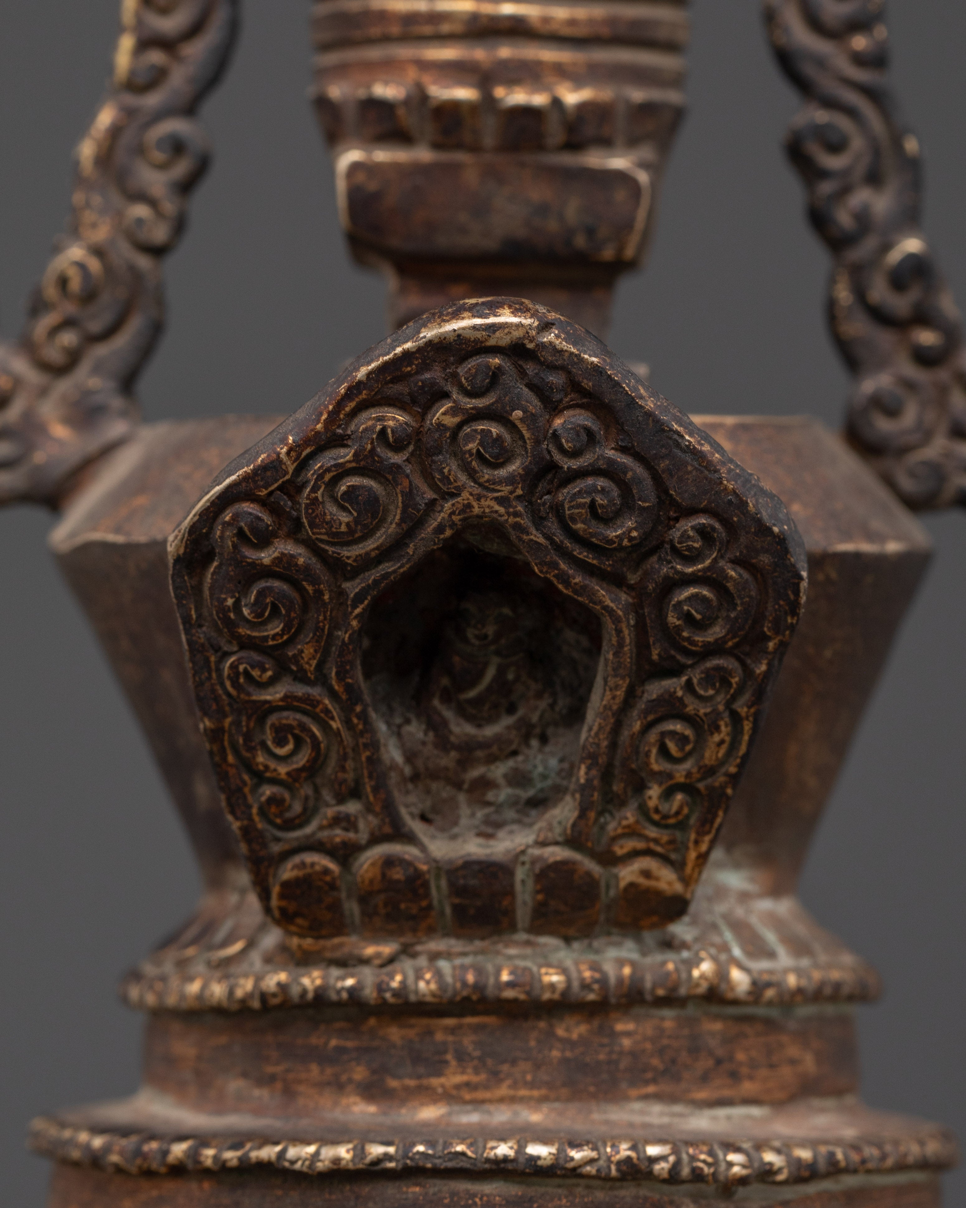 Stupa Symbol of Peace | Sacred Gold Plated Stupa